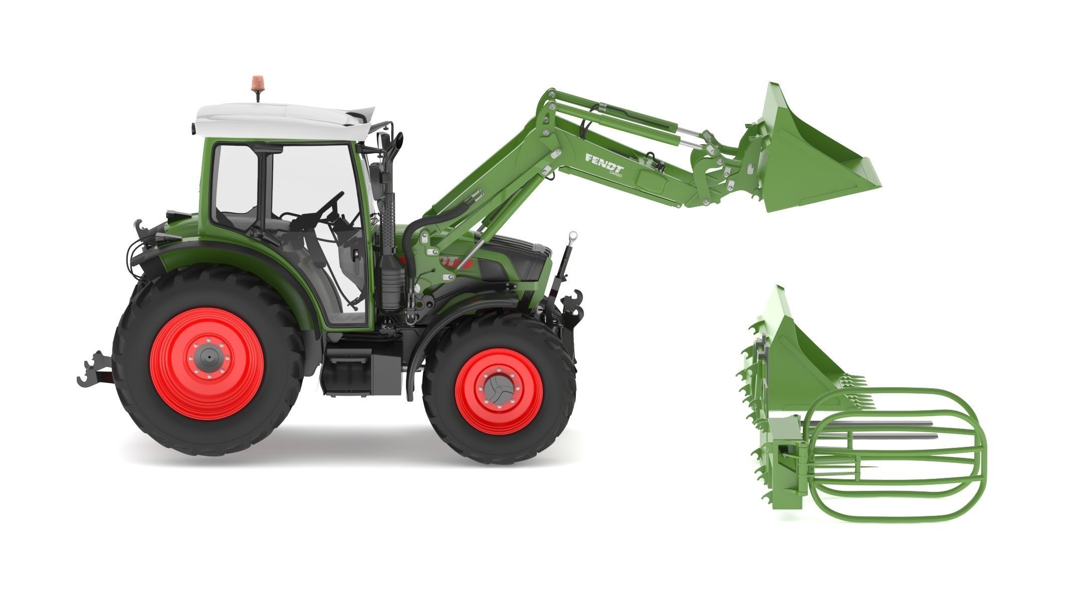Fendt Cargo Frontloader 3D model_3