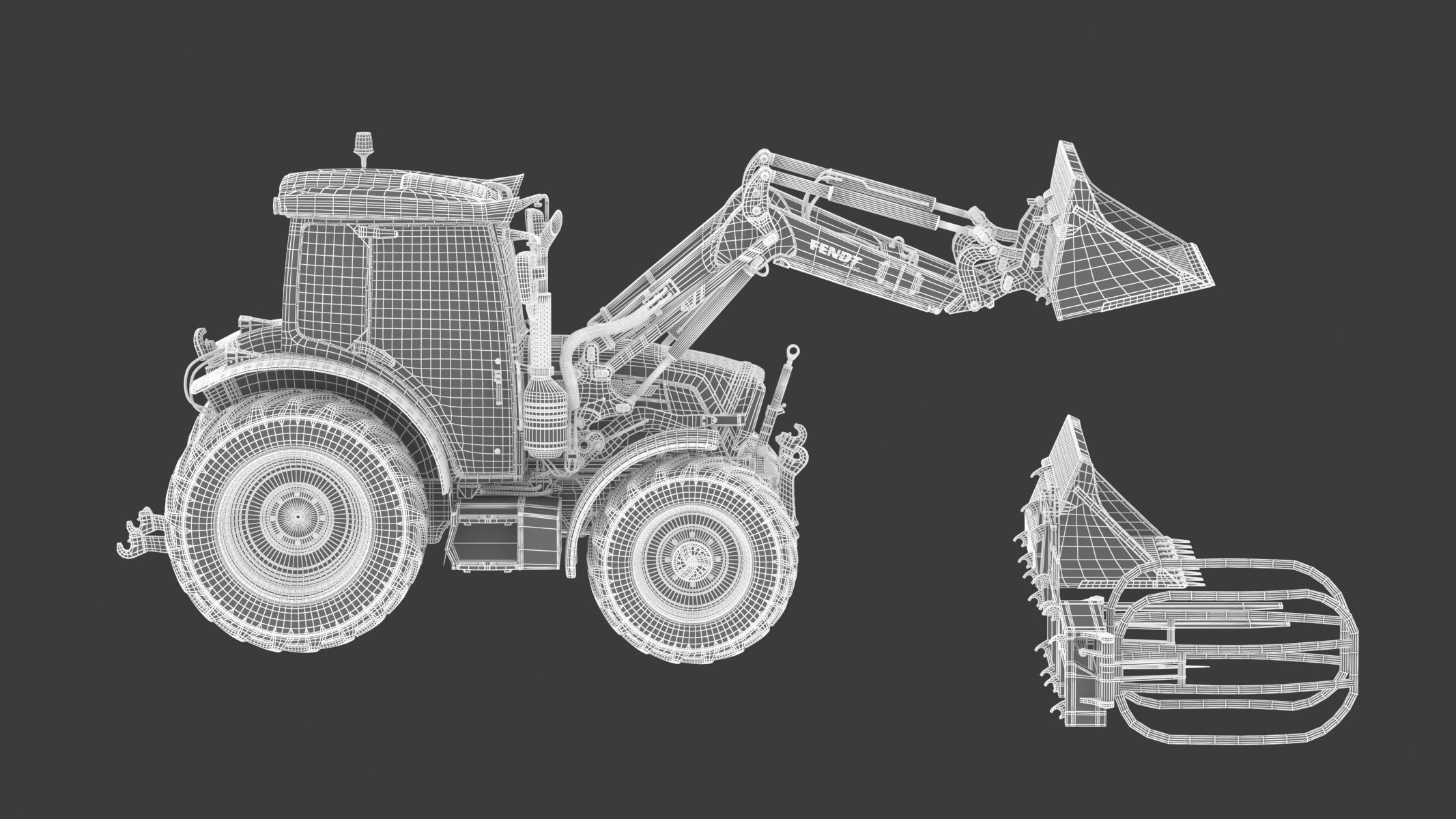 Fendt Cargo Frontloader 3D model_22