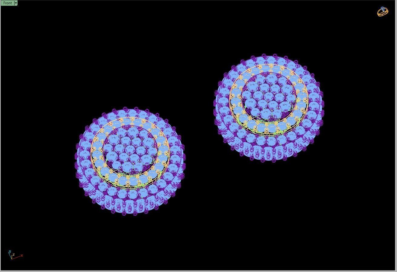 Custom Fully Round shape Diamond Studs - Ice out Earring Unisex 3D print model_15