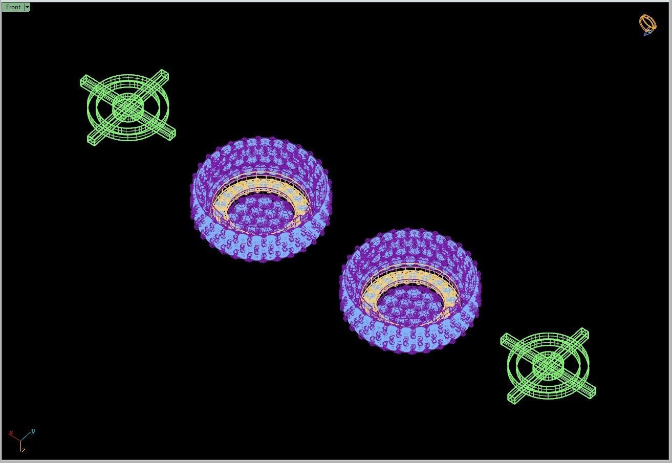 Custom Fully Round shape Diamond Studs - Ice out Earring Unisex 3D print model_17