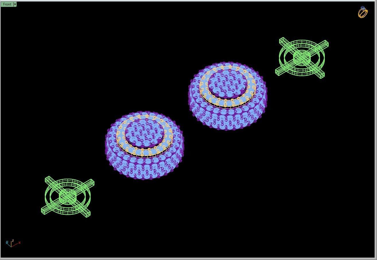 Custom Fully Round shape Diamond Studs - Ice out Earring Unisex 3D print model_16