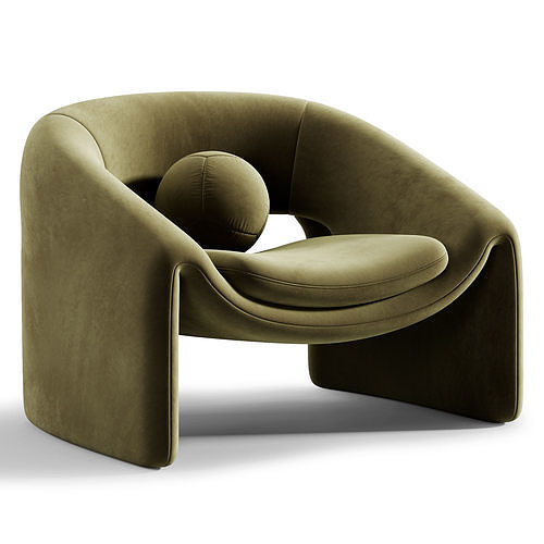 Kastaninbaum Armchair 3D model 4