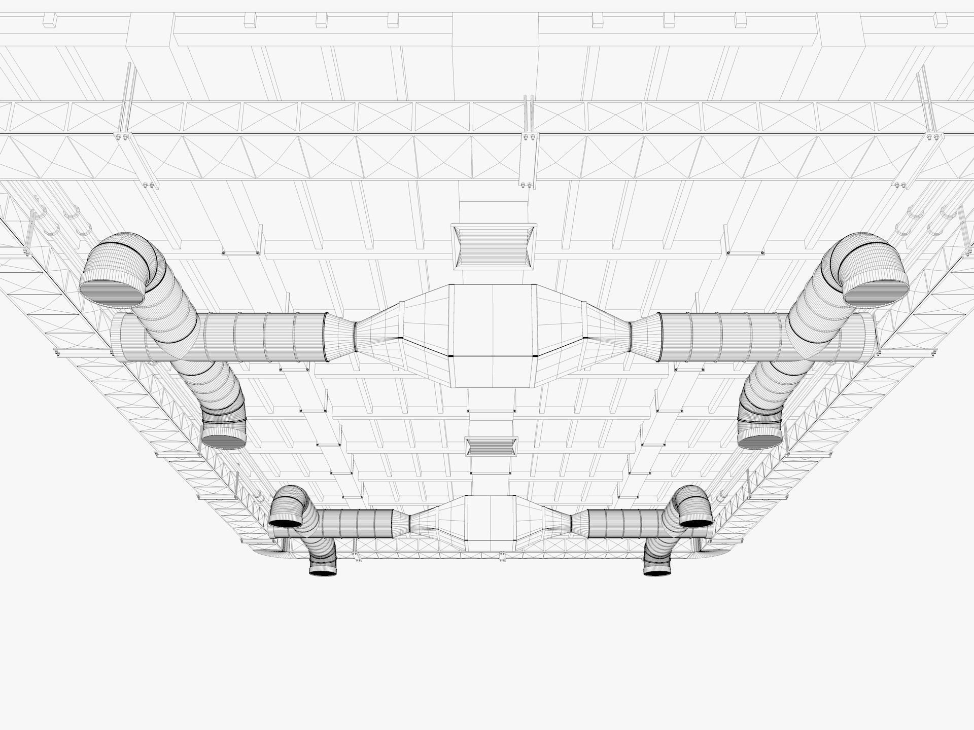 Ceiling Ventilation Pipes 8 3D model_11