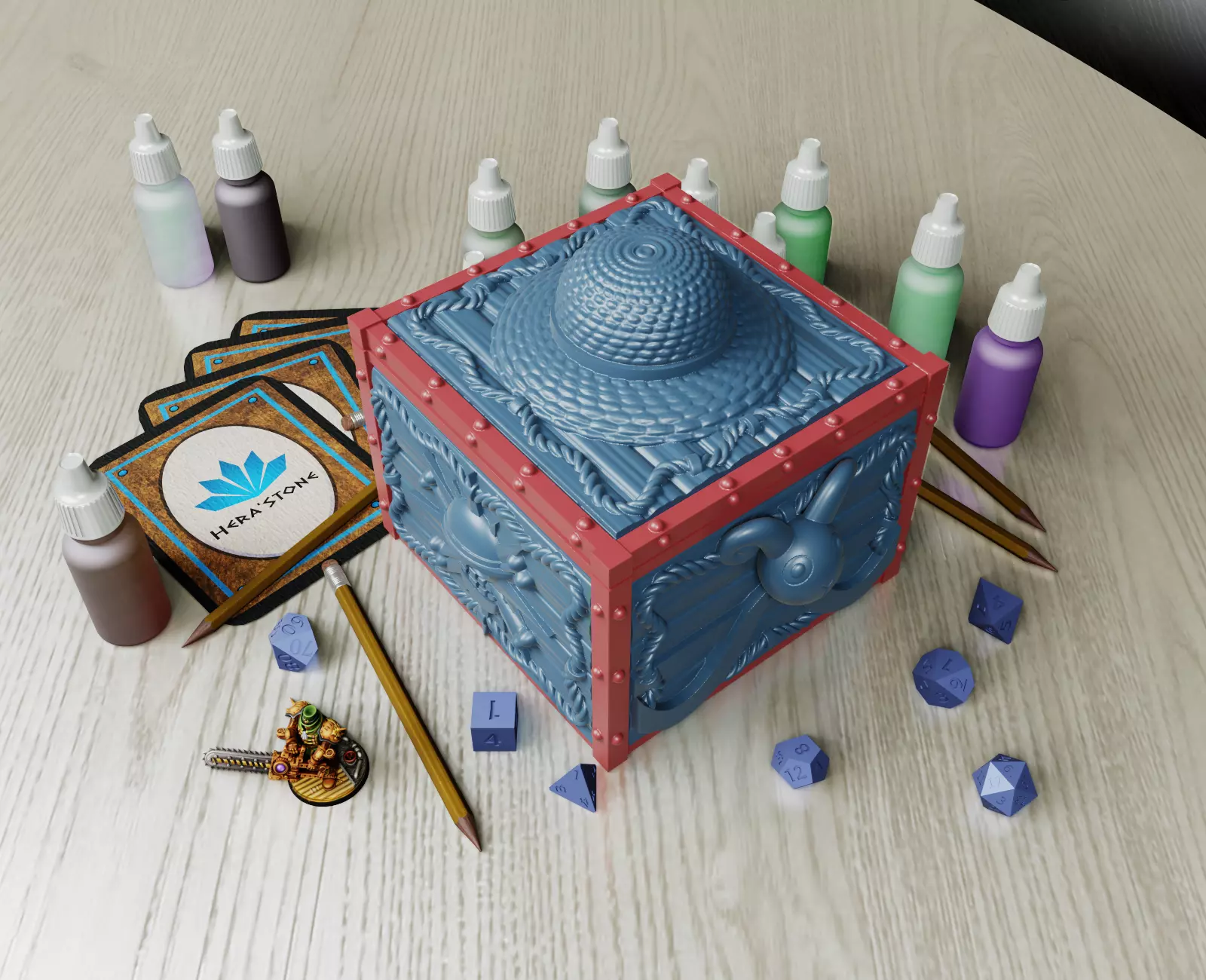 Straw hat organizer 3D print model_0