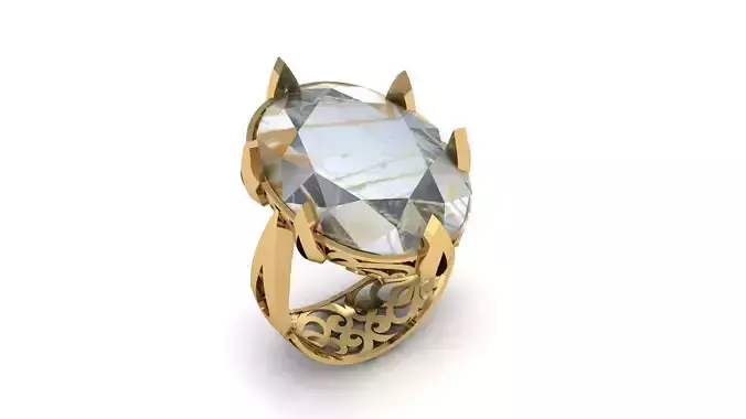 Hip Hop Men Fashion ring 3d Printable Model 3D print model