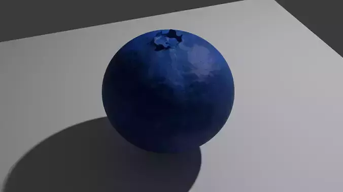 Blueberry fruit food 3D model