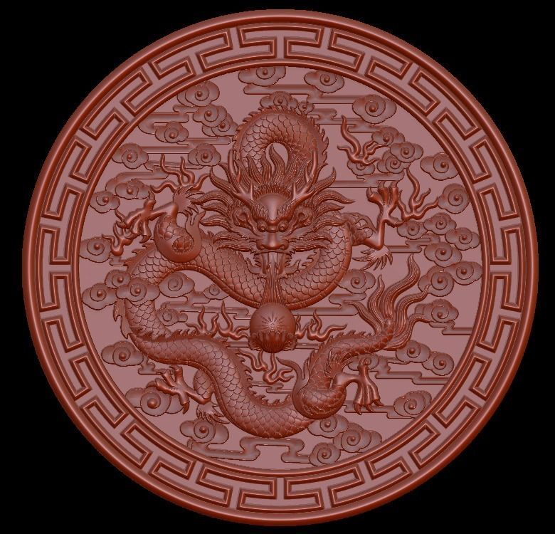 ring pendant charm dragon more model 3D print model_16