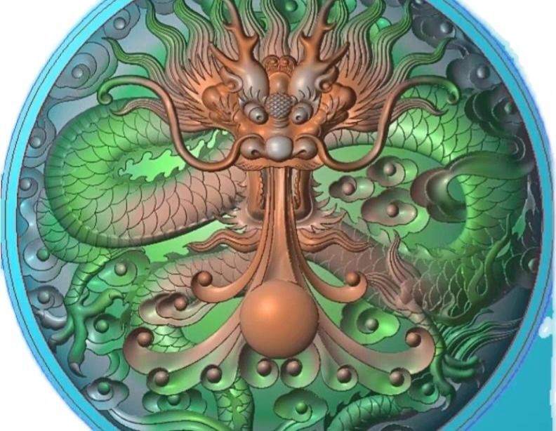 ring pendant charm dragon more model 3D print model_19