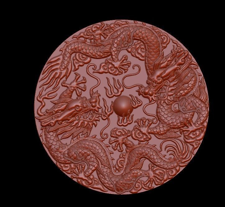 ring pendant charm dragon more model 3D print model_15