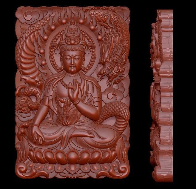 ring pendant charm dragon more model 3D print model_20