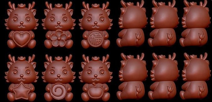 ring pendant charm dragon more model 3D print model