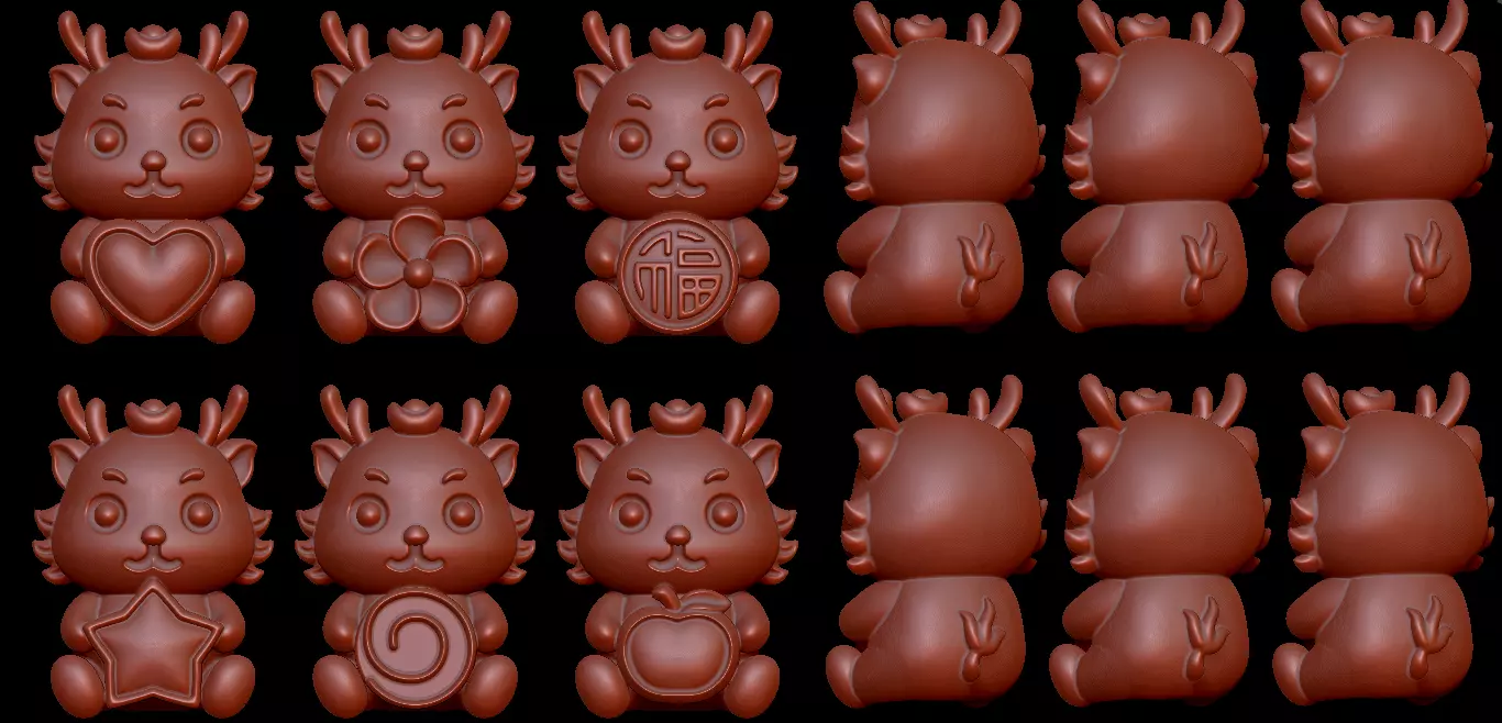 ring pendant charm dragon more model 3D print model_0