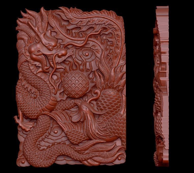 ring pendant charm dragon more model 3D print model_18