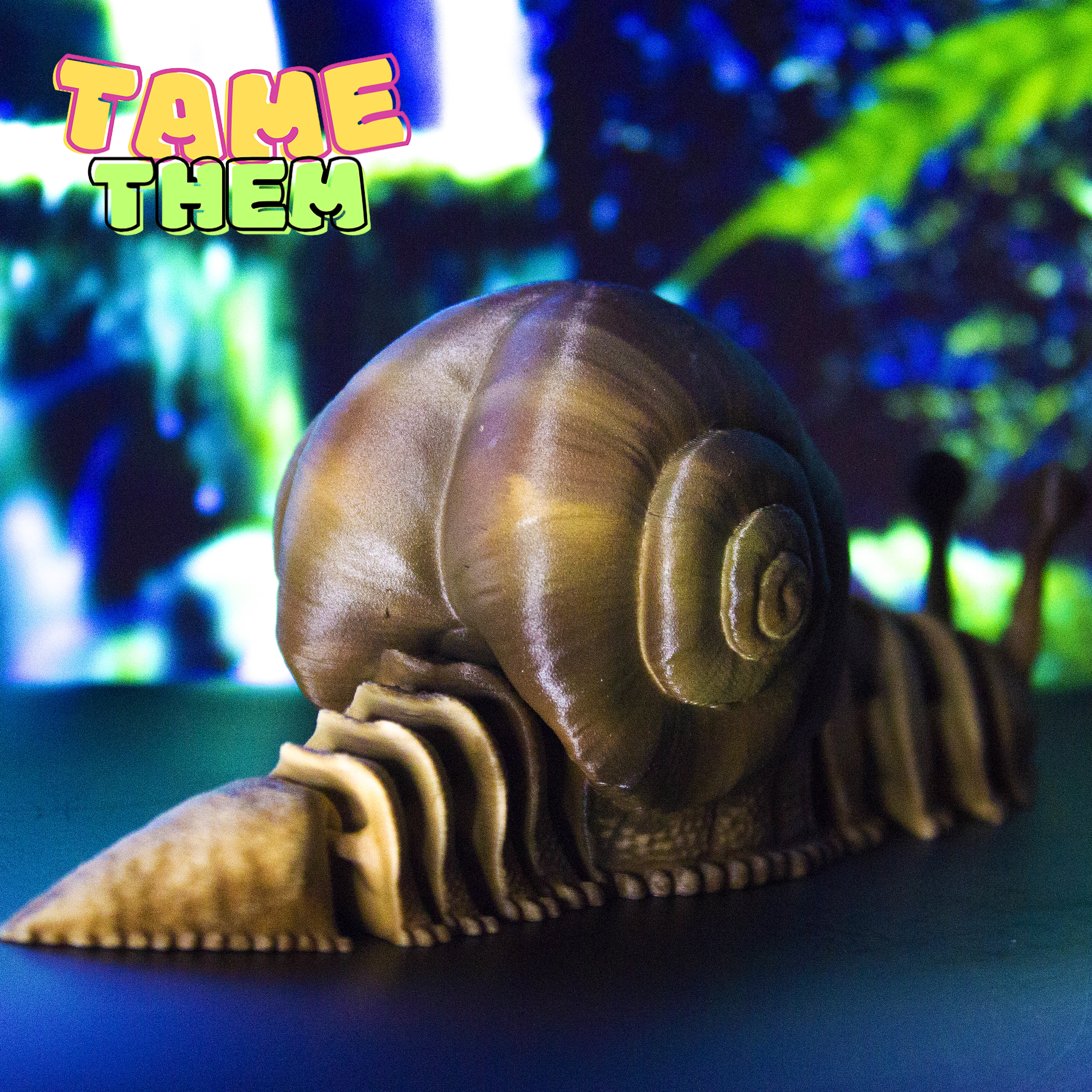 SNAIL TOY TURTLE PRINT IN PLACE ANIMAL FLEXY CUTE TAMETHEM 3D model_6