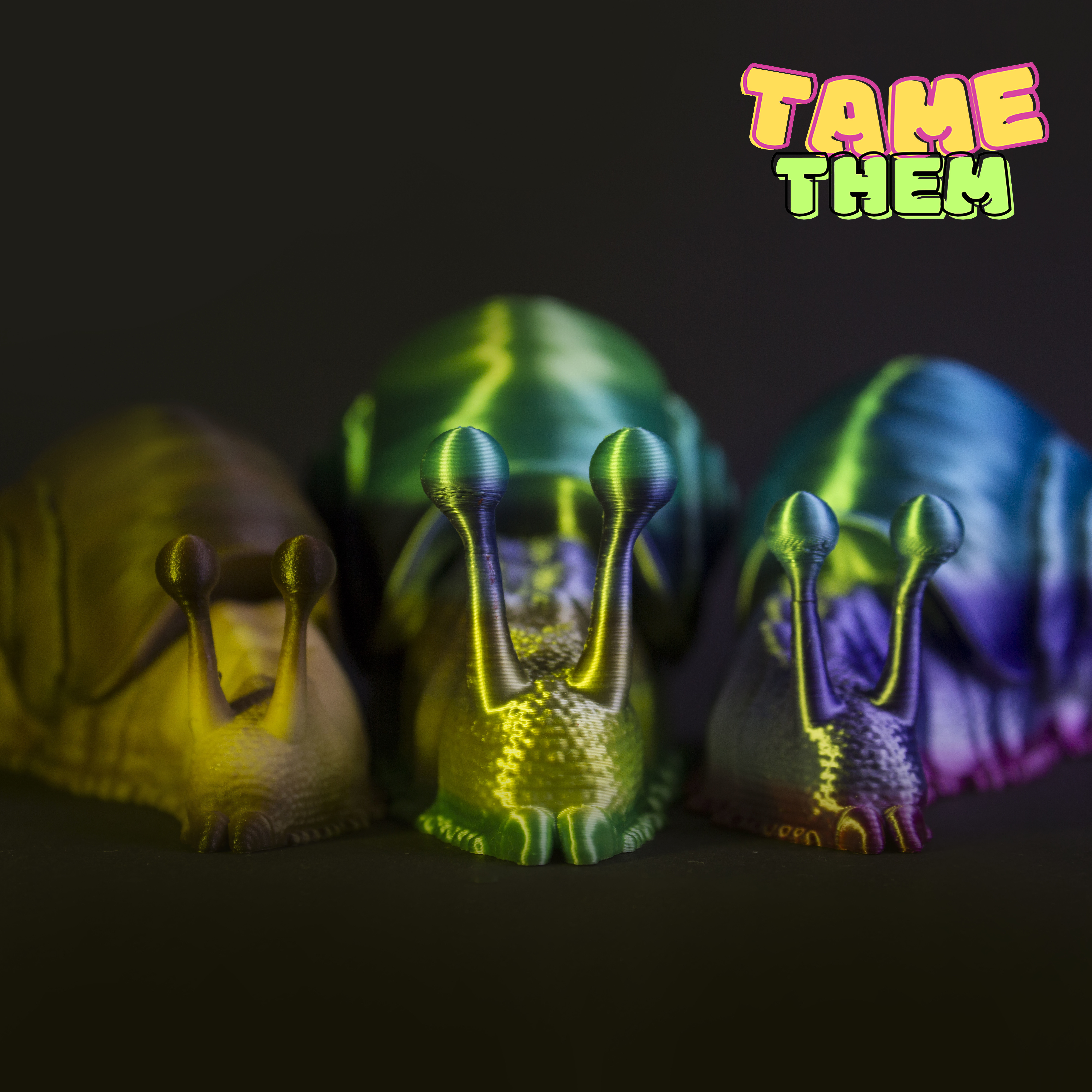 SNAIL TOY TURTLE PRINT IN PLACE ANIMAL FLEXY CUTE TAMETHEM 3D model_2