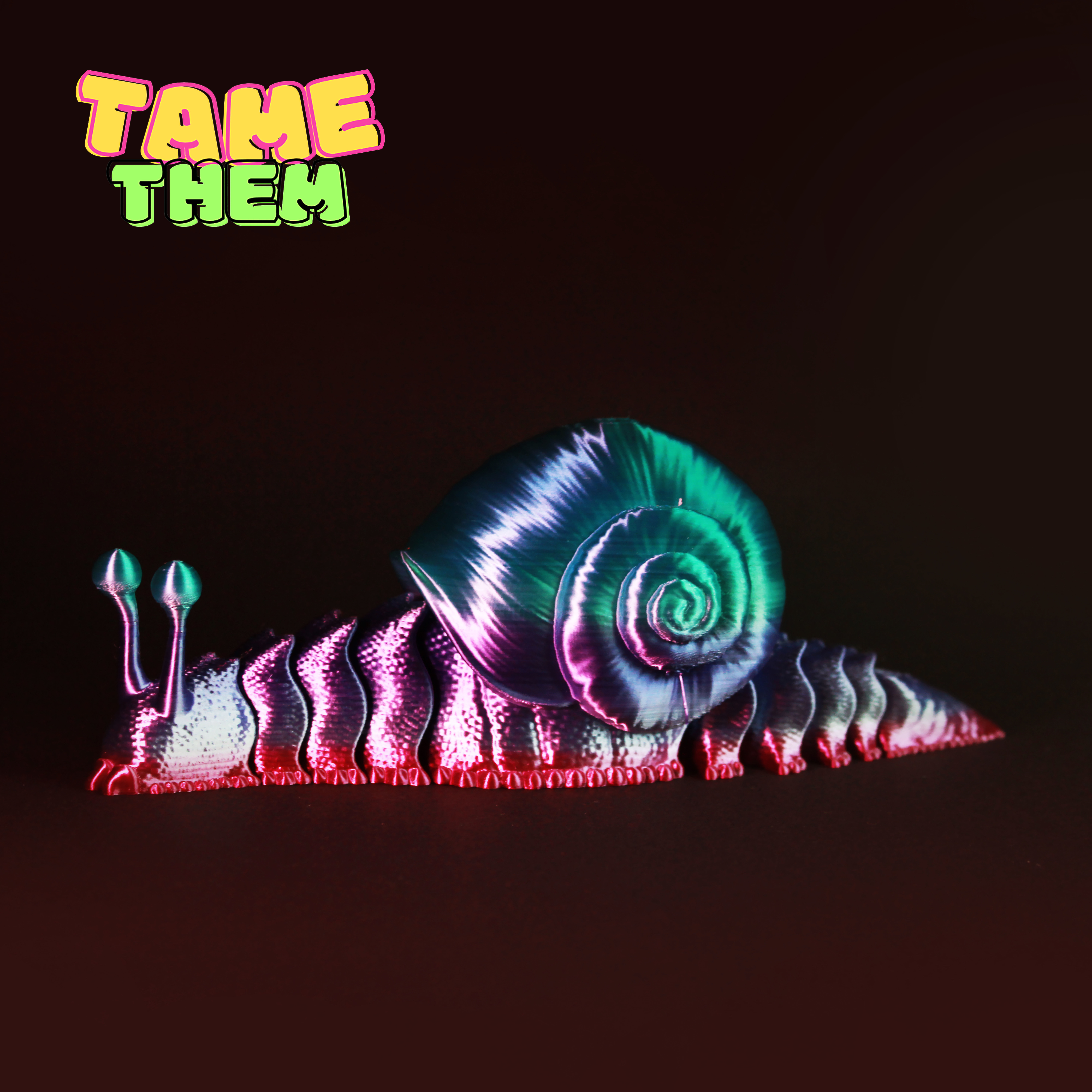 SNAIL TOY TURTLE PRINT IN PLACE ANIMAL FLEXY CUTE TAMETHEM 3D model_10