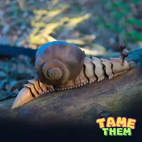 SNAIL  TOY  TURTLE  PRINT IN PLACE  ANIMAL  FLEXY CUTE  TAMETHEM