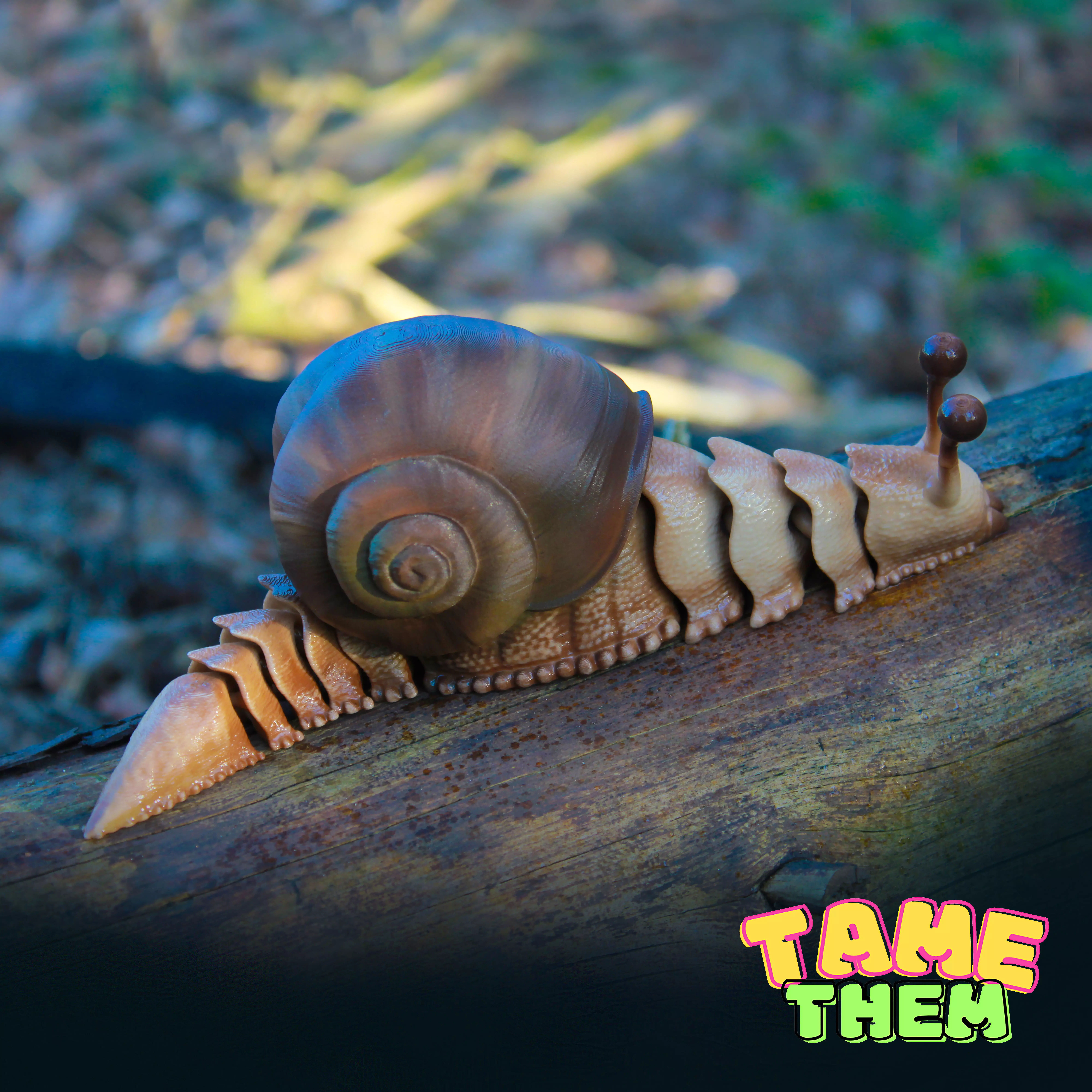 SNAIL TOY TURTLE PRINT IN PLACE ANIMAL FLEXY CUTE TAMETHEM 3D model_0