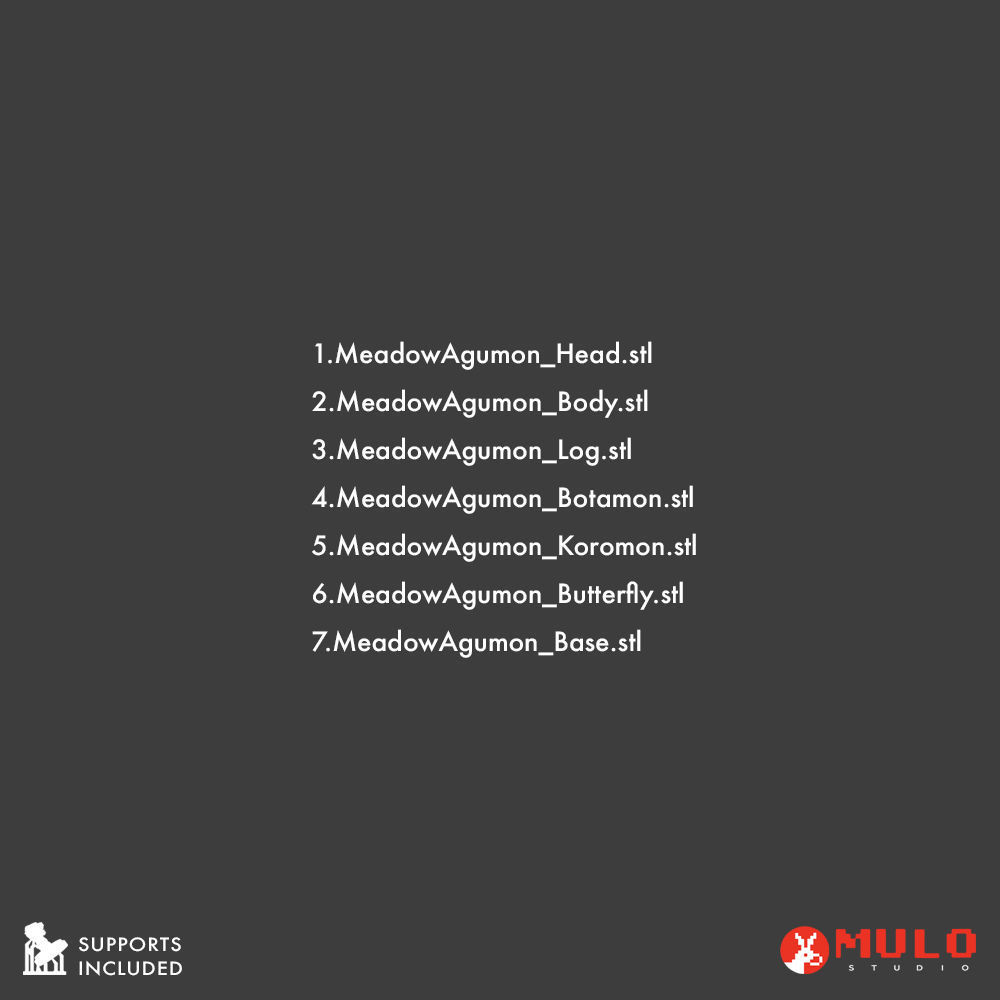 Meadow Agumon 3D print model_10