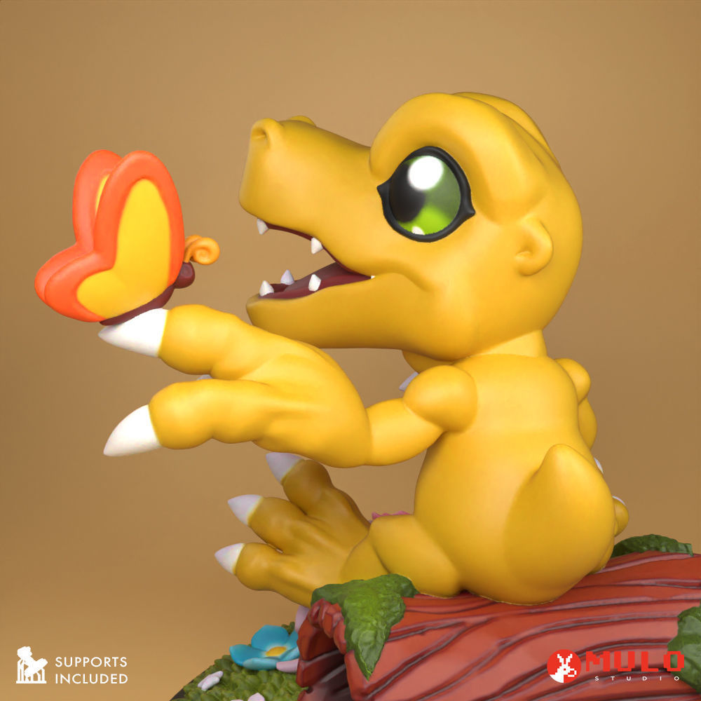 Meadow Agumon 3D print model_3