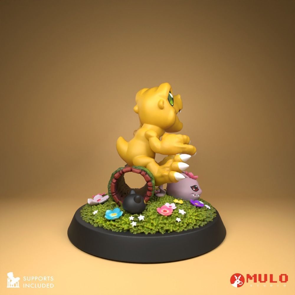 Meadow Agumon 3D print model_5