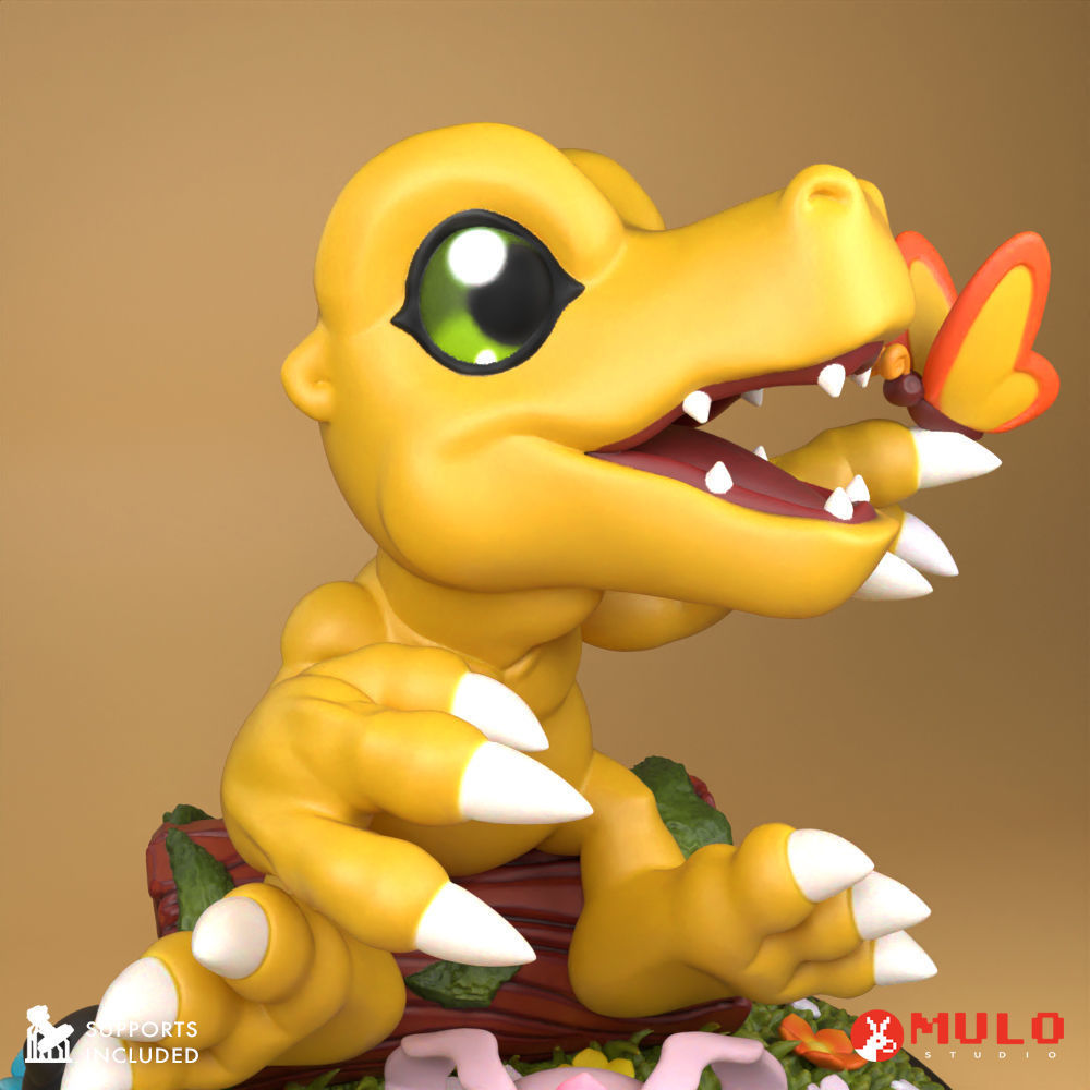 Meadow Agumon 3D print model_2