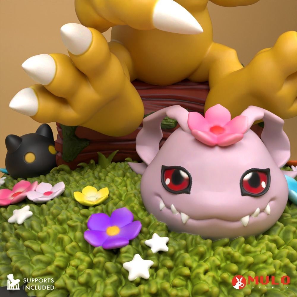 Meadow Agumon 3D print model_4