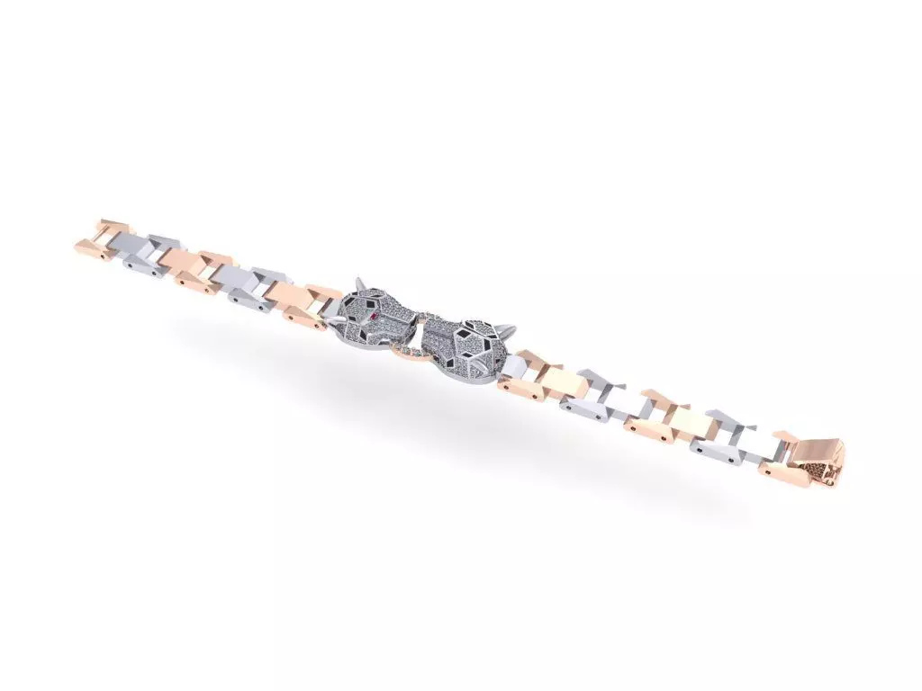 bracelets panther  3D print model_0