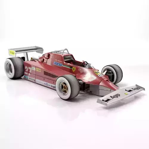 Ferrari F1 126 CK 1980 3D model