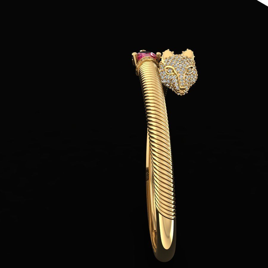 fox bracelet diamond Free 3D print mode 3D print model_2