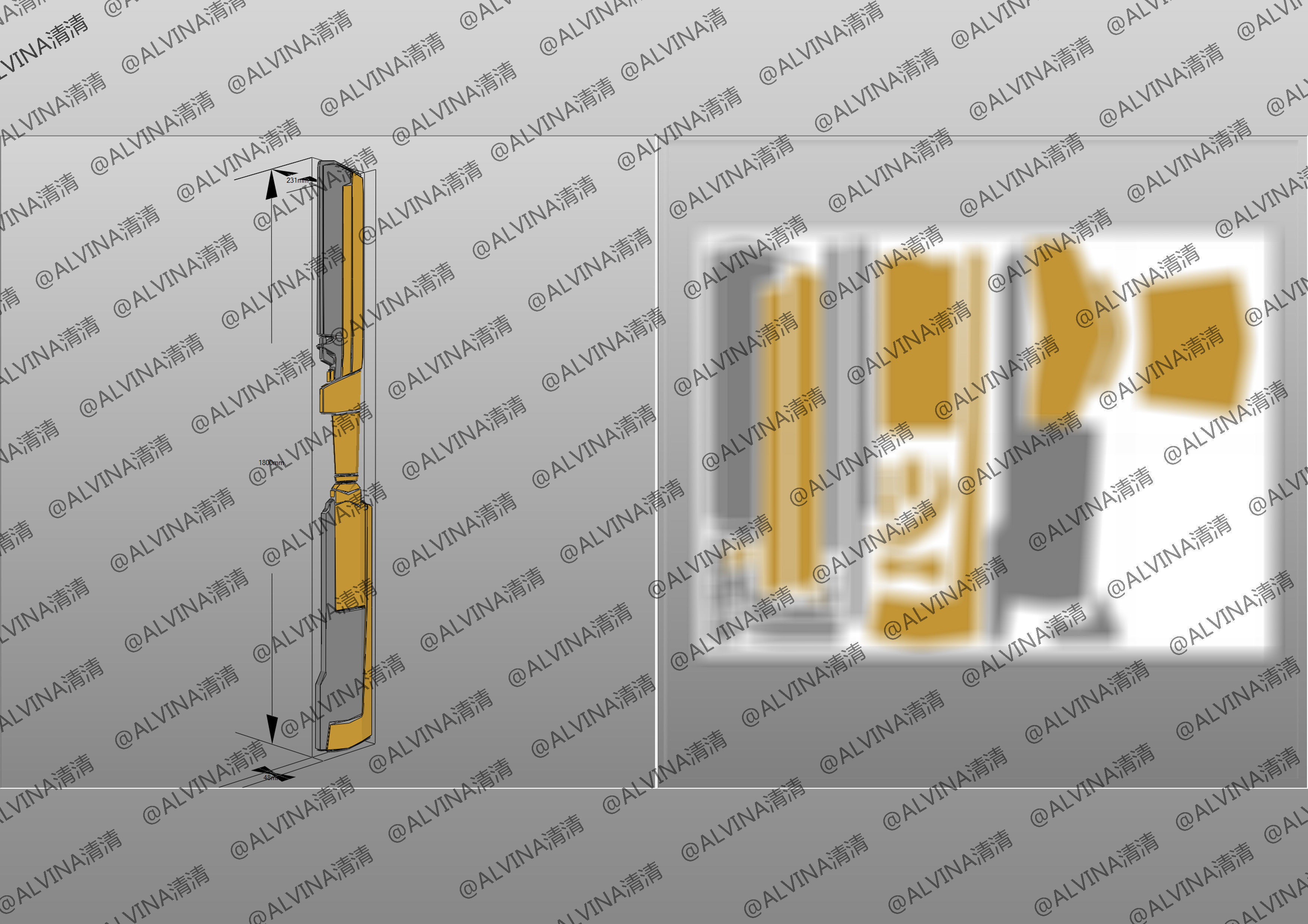 Thanos Armadura End Game Armor - DIY Cosplay Pepakura Foam Low-poly 3D model_27