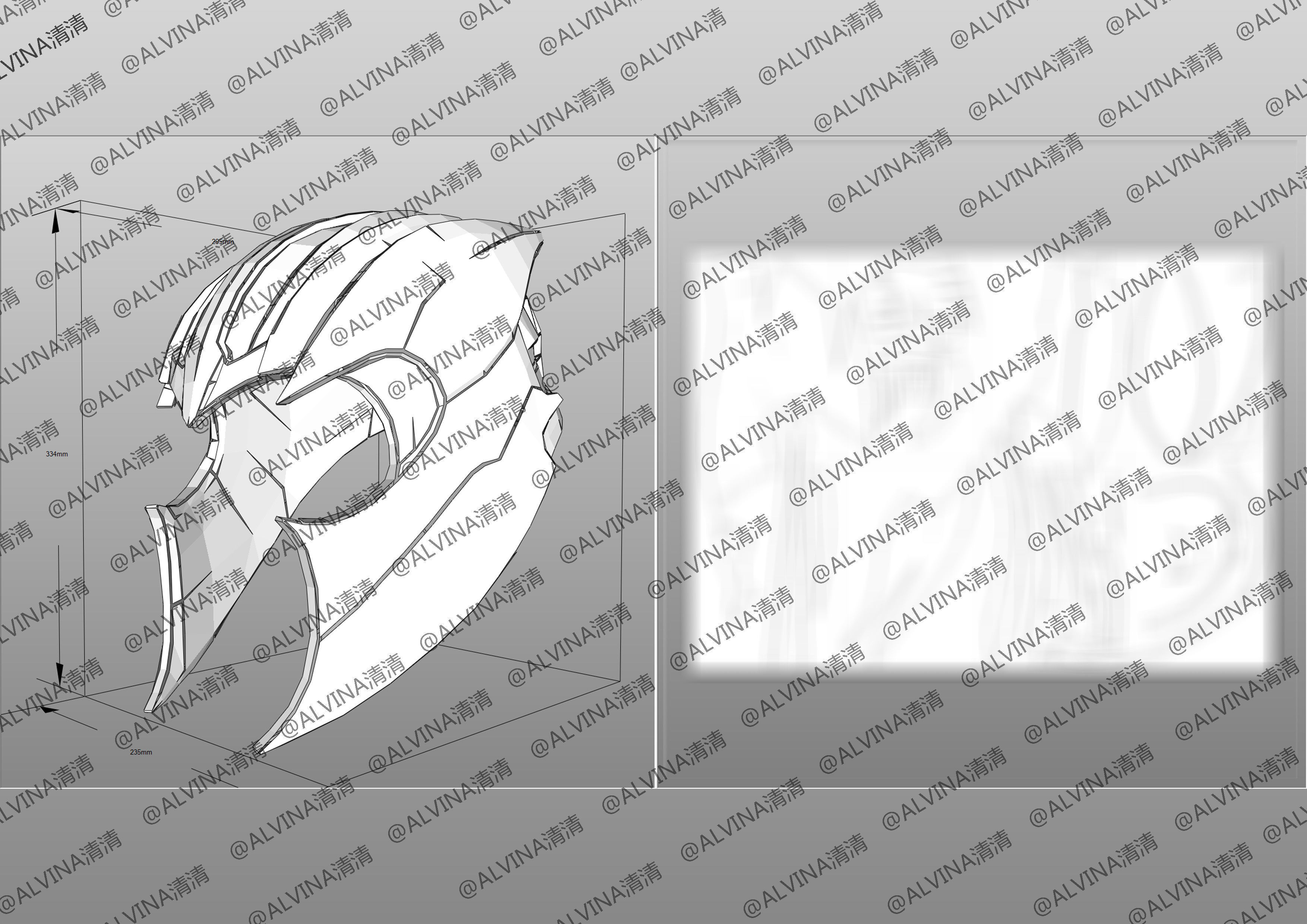 Thanos Armadura End Game Armor - DIY Cosplay Pepakura Foam Low-poly 3D model_12