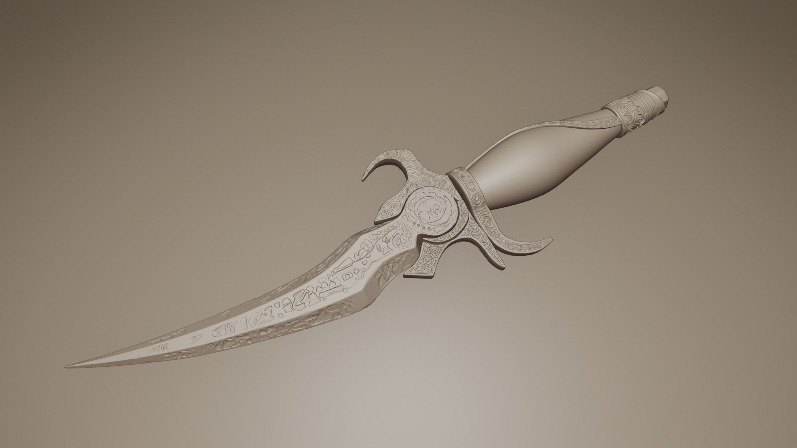 Prince of Persia Sands of Time dagger 3D print model_11