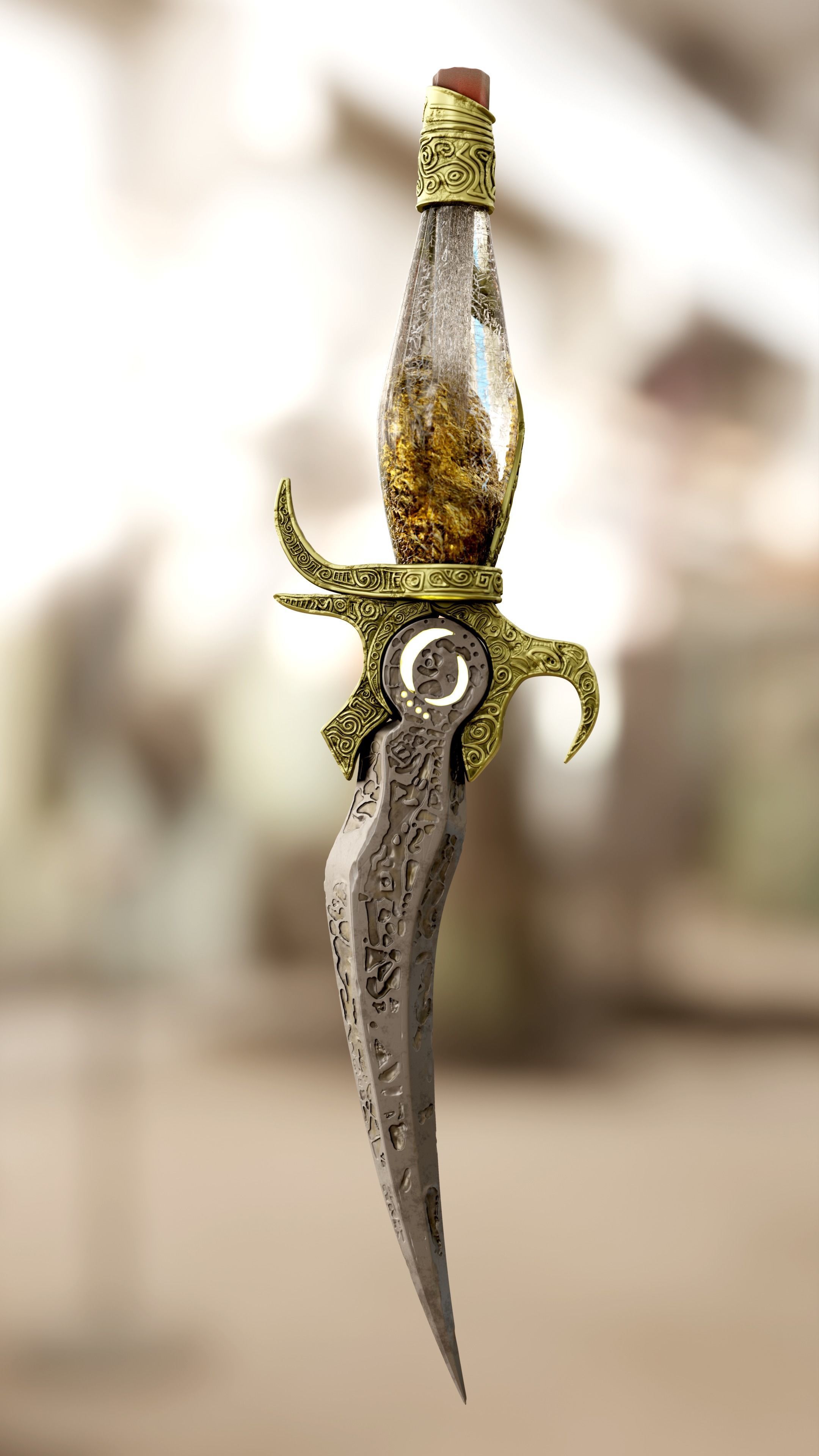 Prince of Persia Sands of Time dagger 3D print model_5