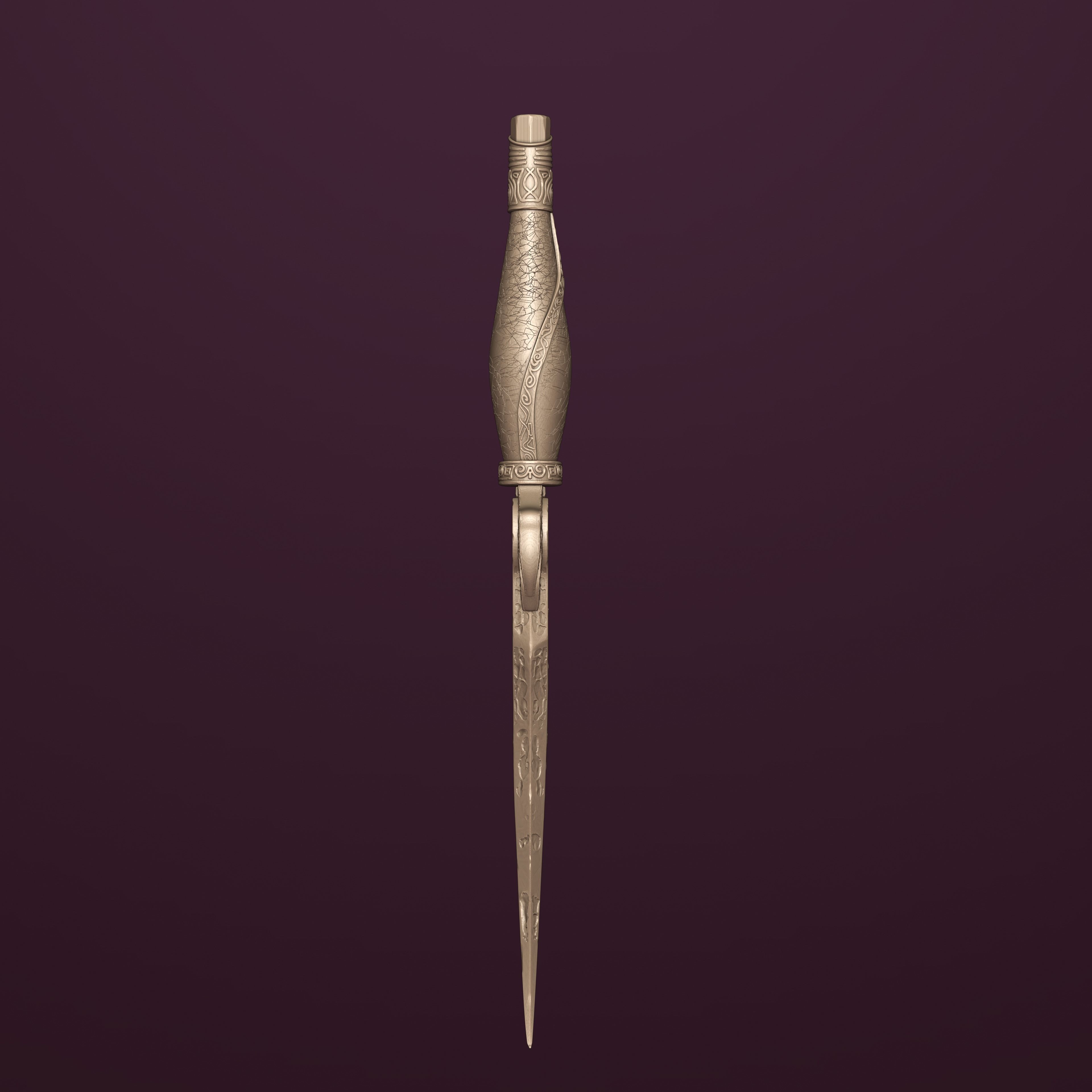 Prince of Persia Sands of Time dagger 3D print model_4