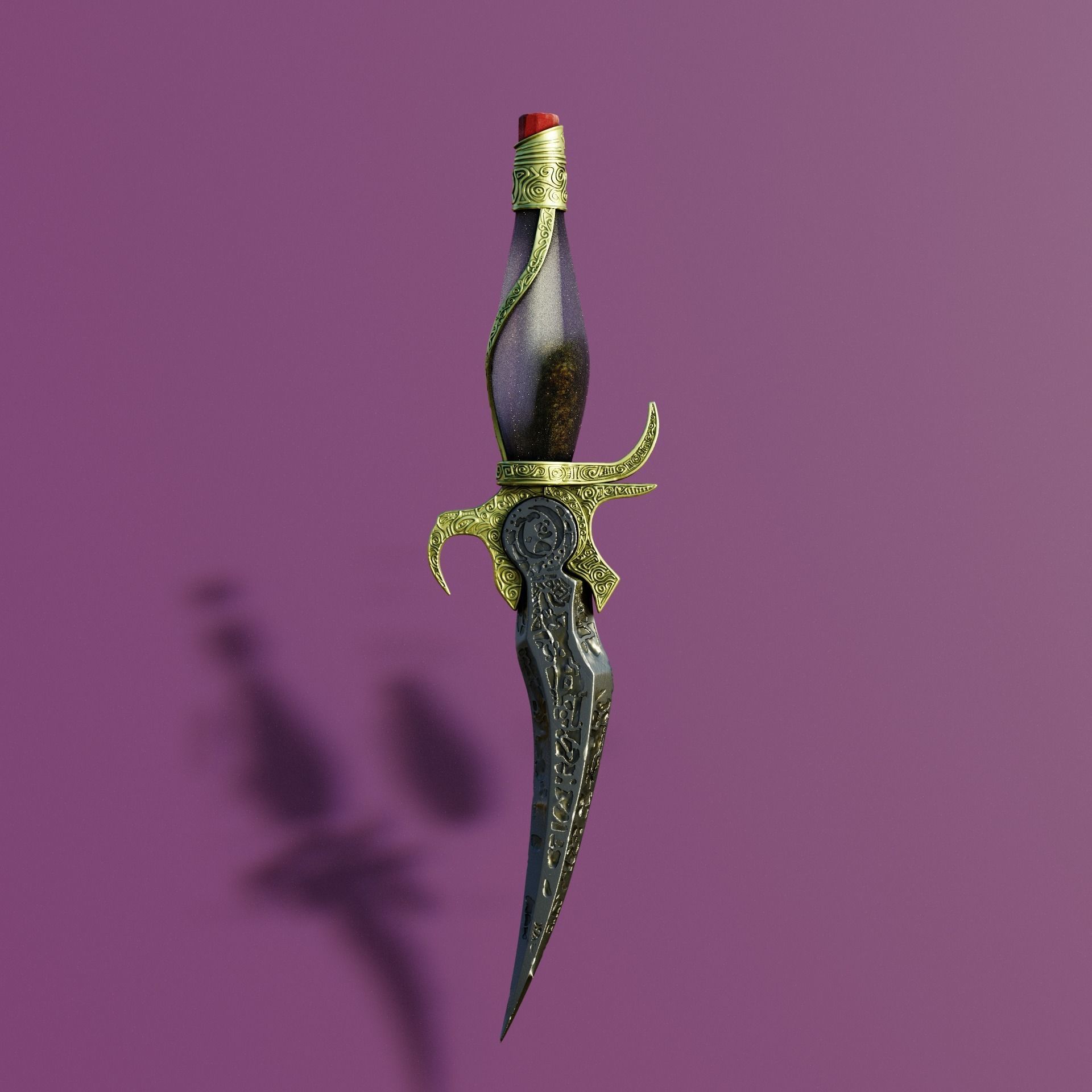 Prince of Persia Sands of Time dagger 3D print model_12