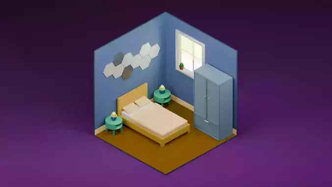 Simple Bedroom Diorama