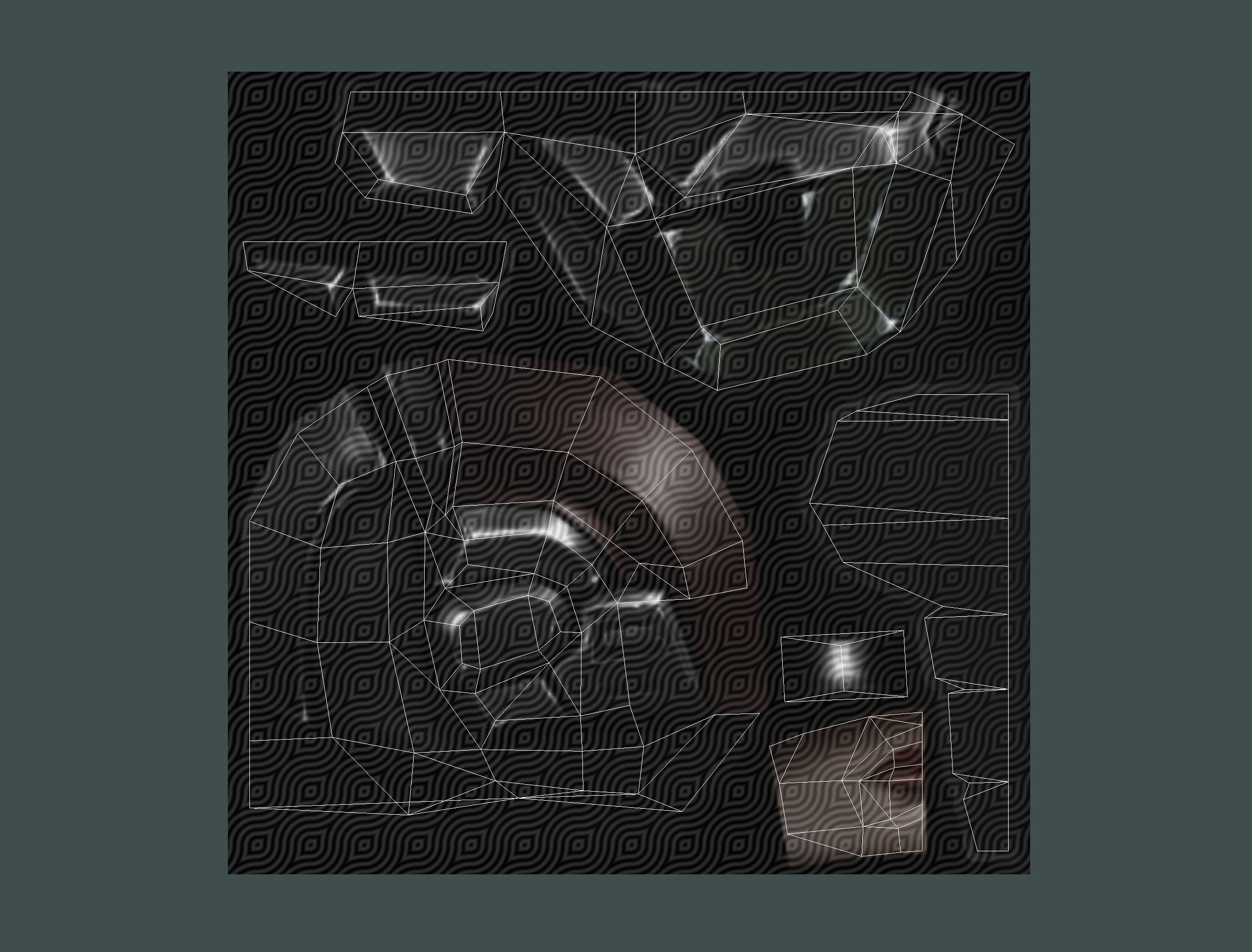 Sci-FI Woman Cyborg Soldier with Rifle and Pistol Low-poly 3D model_39