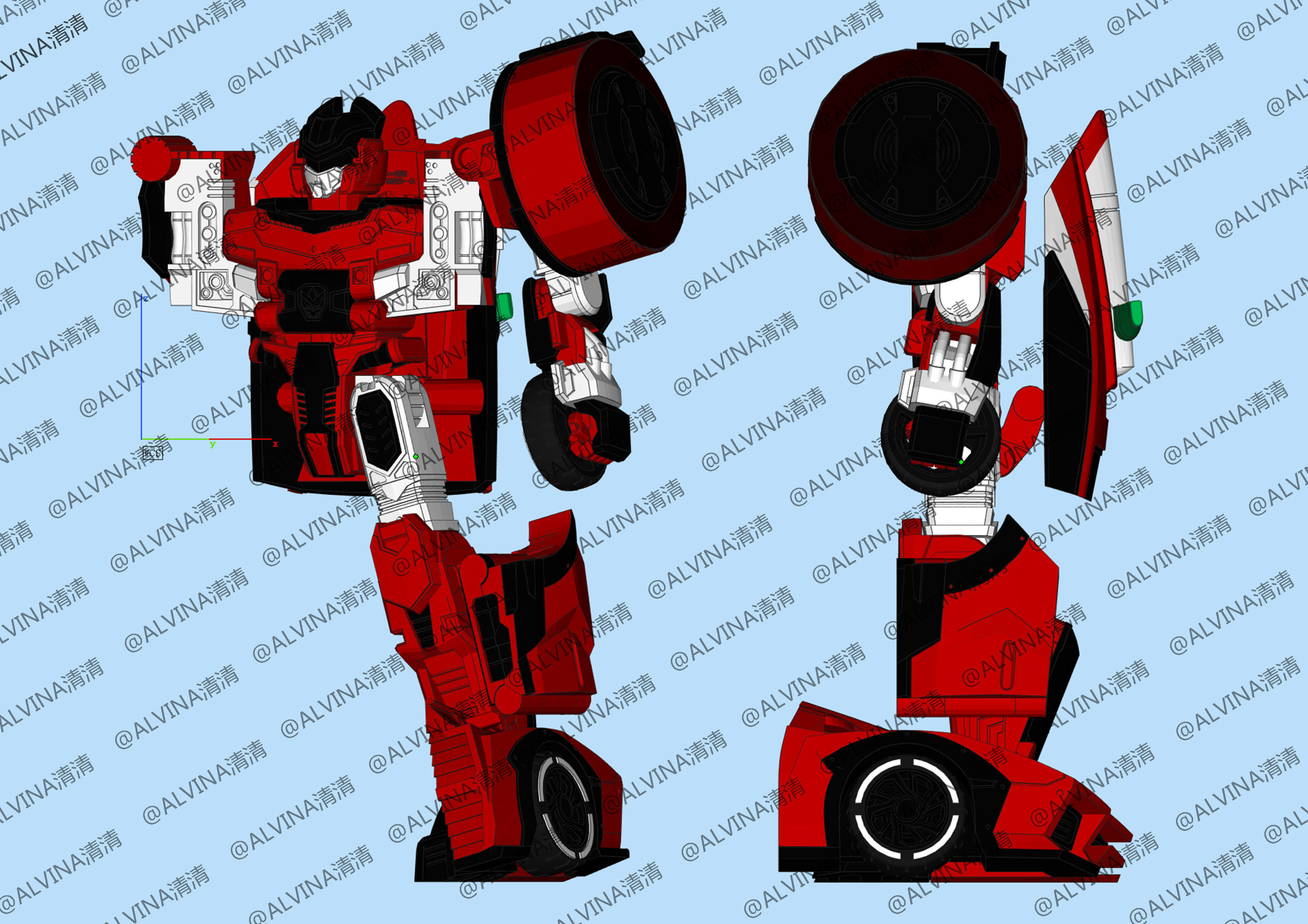 Hello Carbot Armor - DIY Cosplay Pepakura Foam Template Low-poly 3D model_2