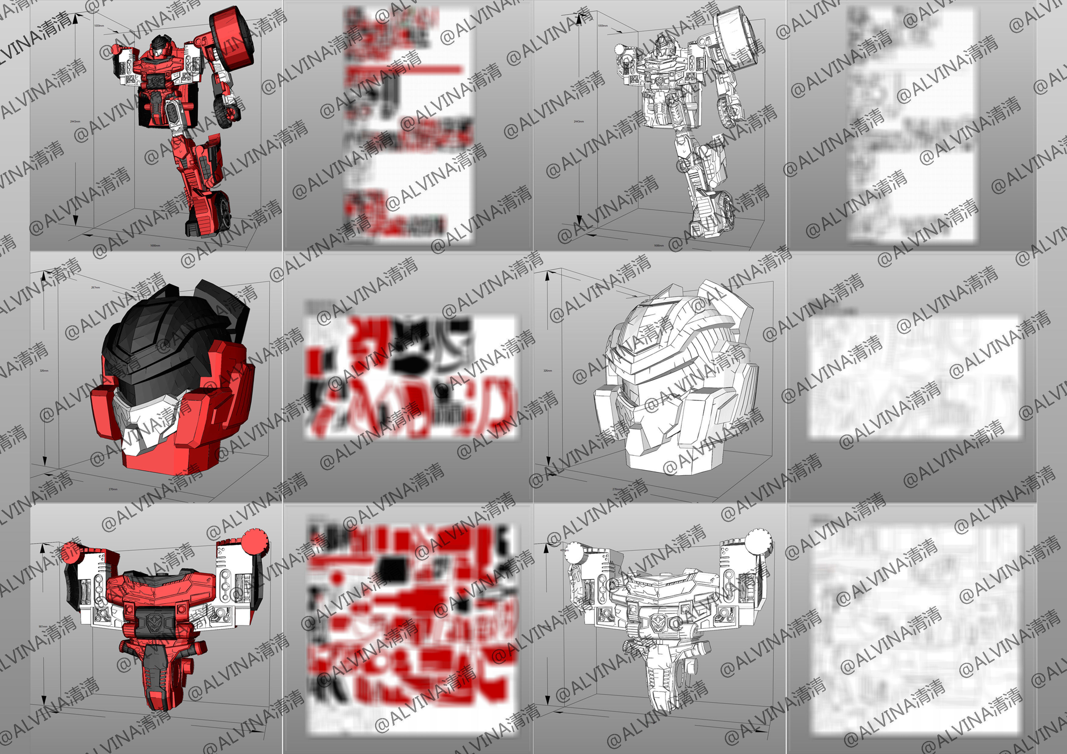 Hello Carbot Armor - DIY Cosplay Pepakura Foam Template Low-poly 3D model_3