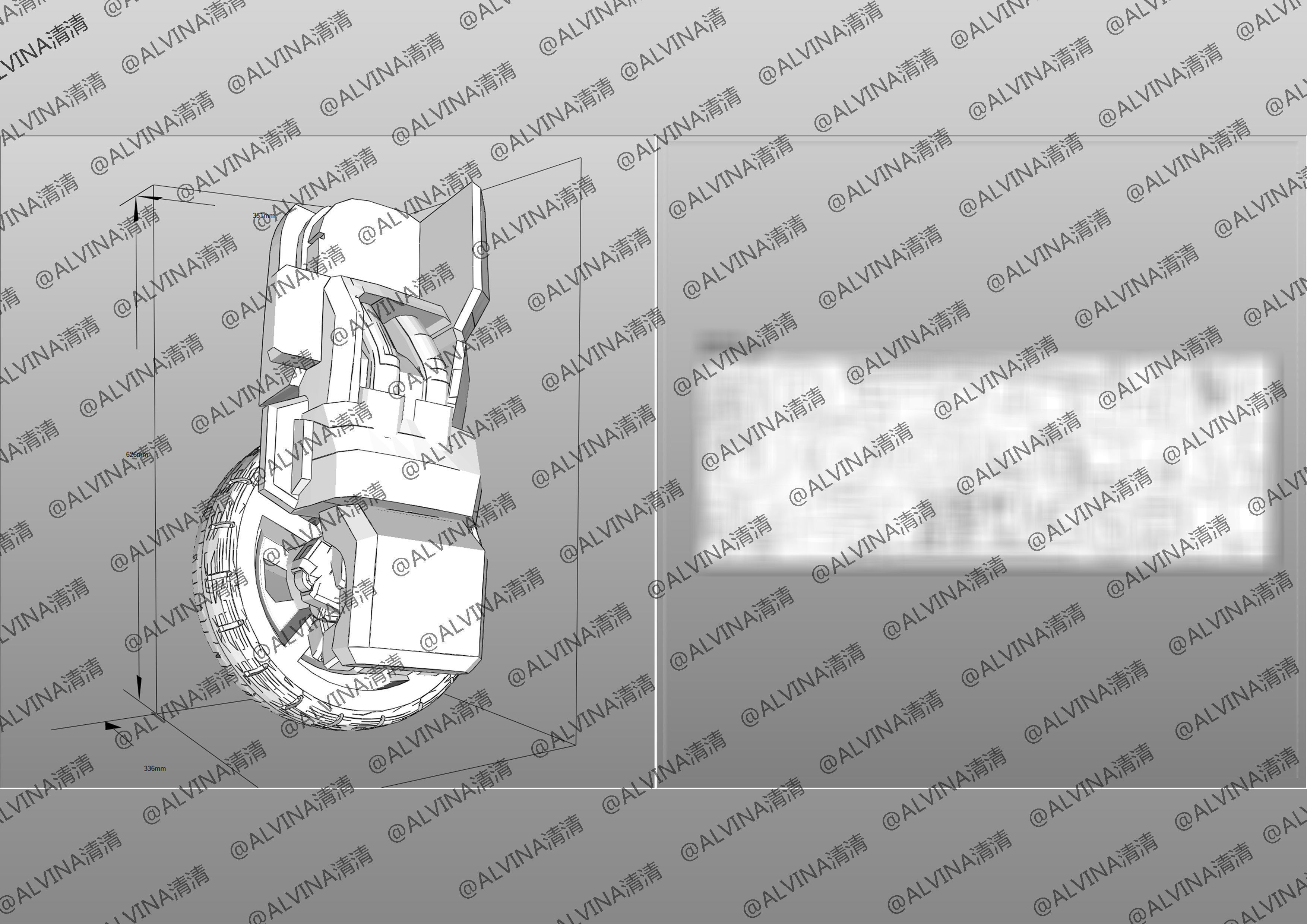 Hello Carbot Armor - DIY Cosplay Pepakura Foam Template Low-poly 3D model_20