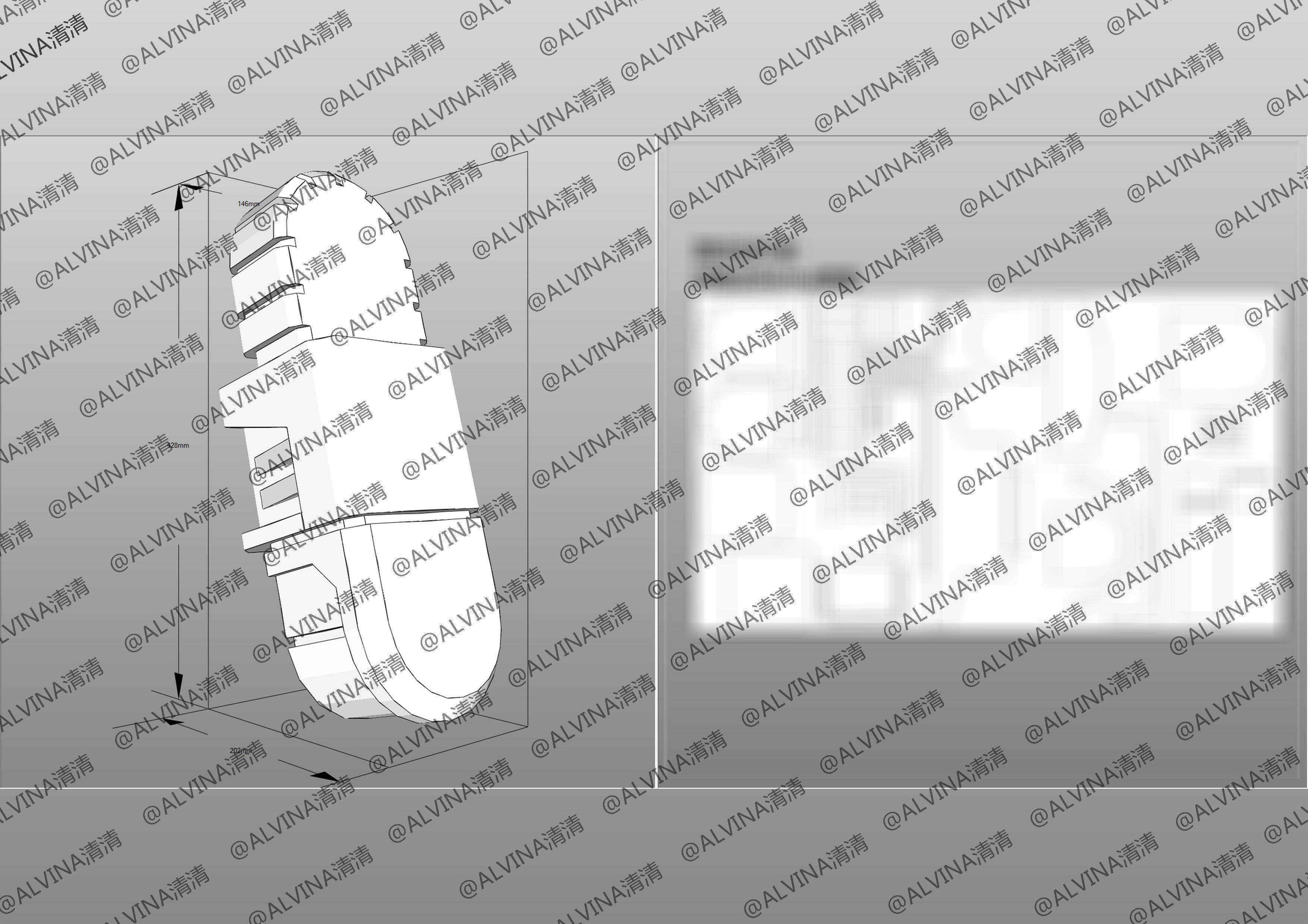 Hello Carbot Armor - DIY Cosplay Pepakura Foam Template Low-poly 3D model_18