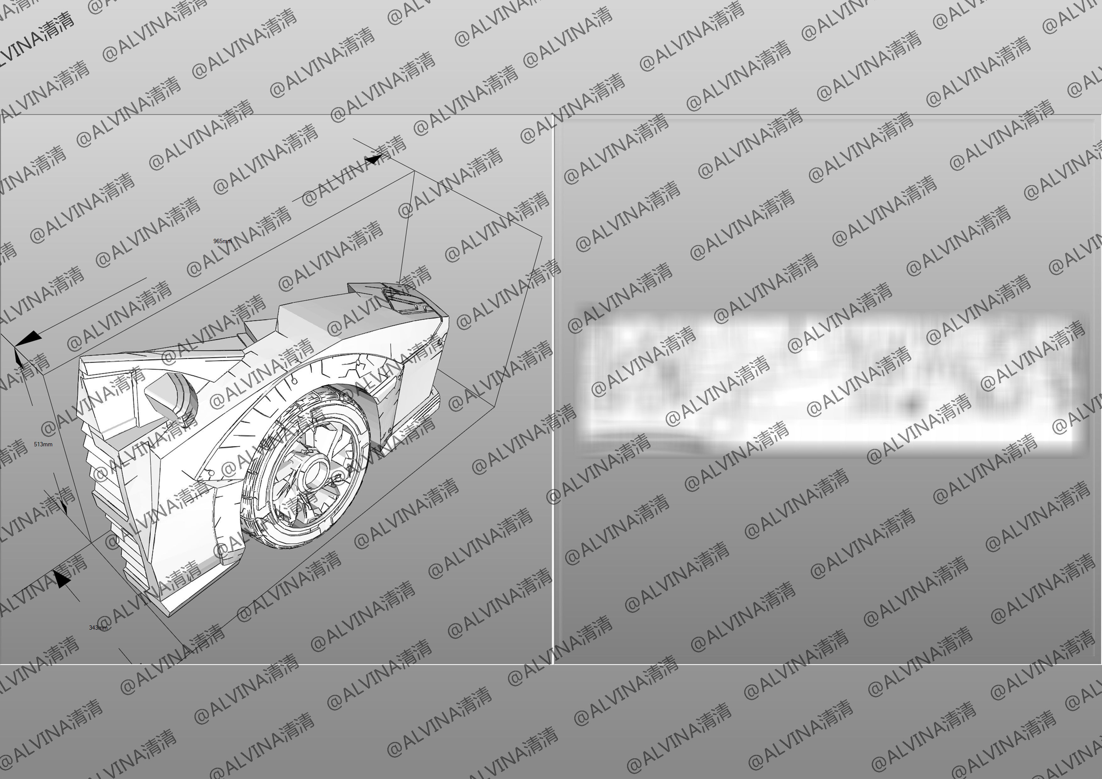 Hello Carbot Armor - DIY Cosplay Pepakura Foam Template Low-poly 3D model_28