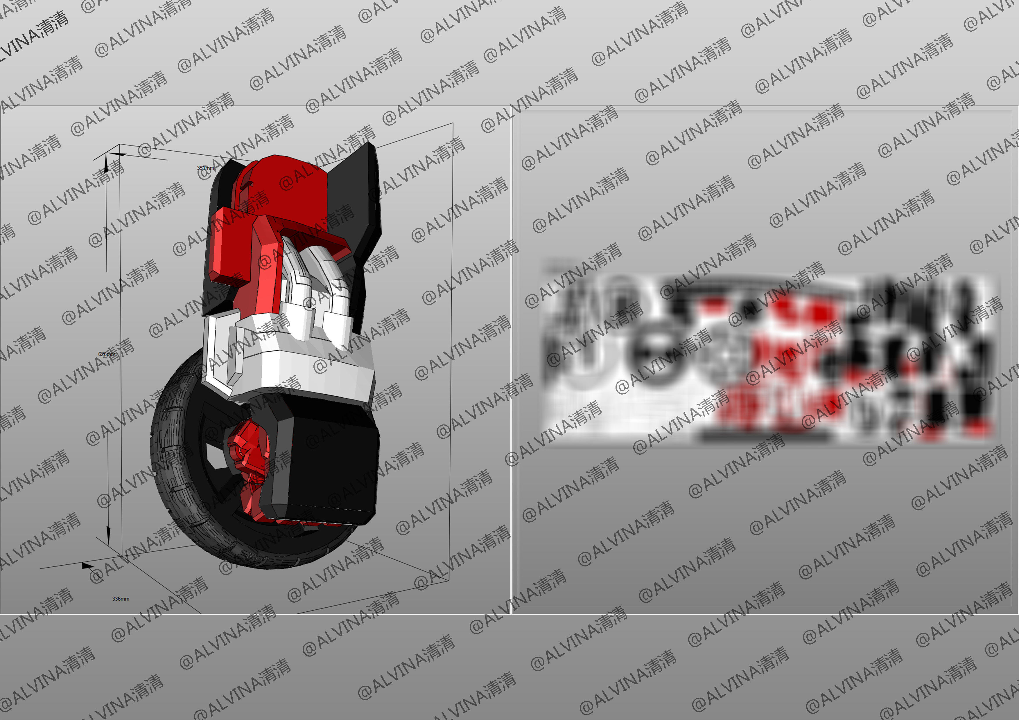 Hello Carbot Armor - DIY Cosplay Pepakura Foam Template Low-poly 3D model_19