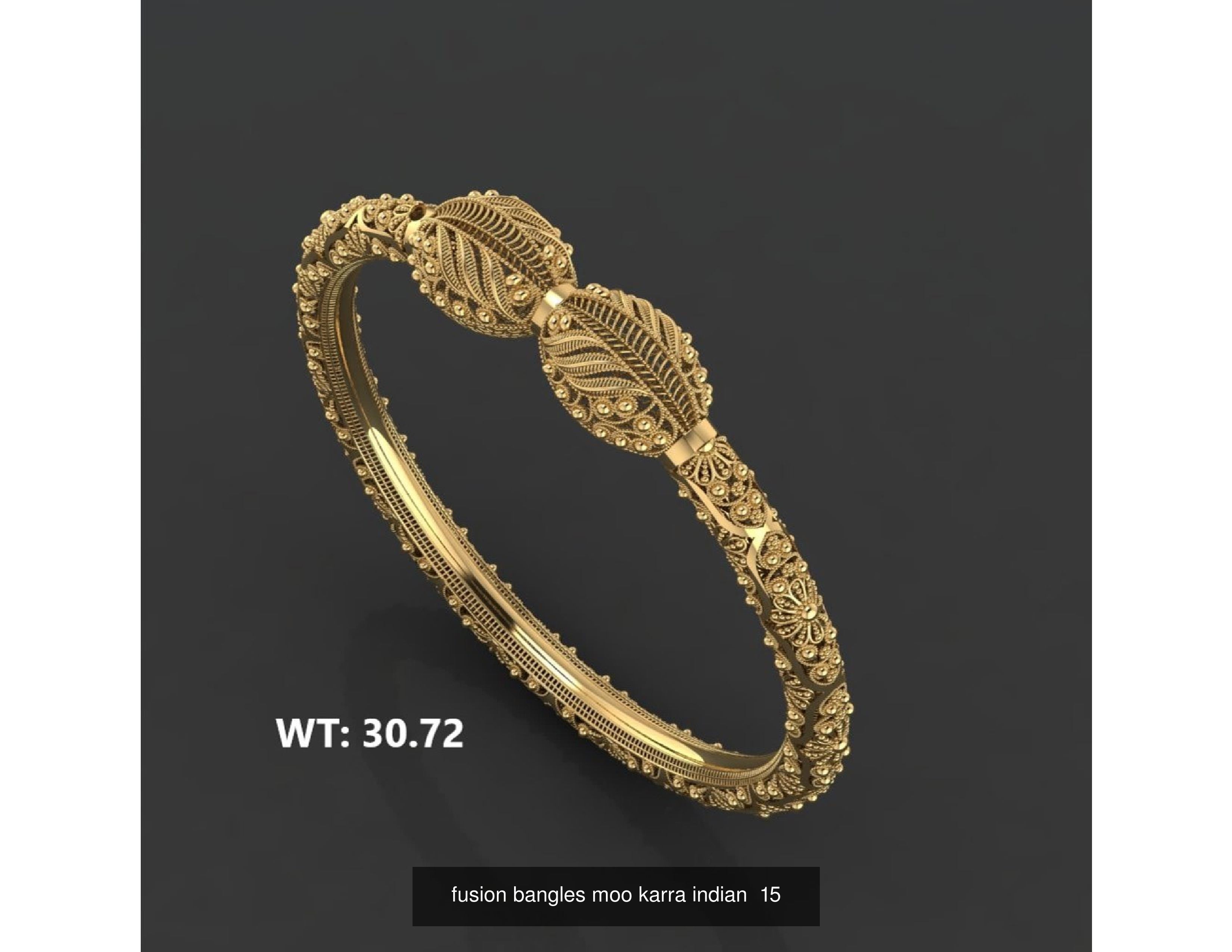 30 fusion bangles moo karra indian 3D Model Collection_26