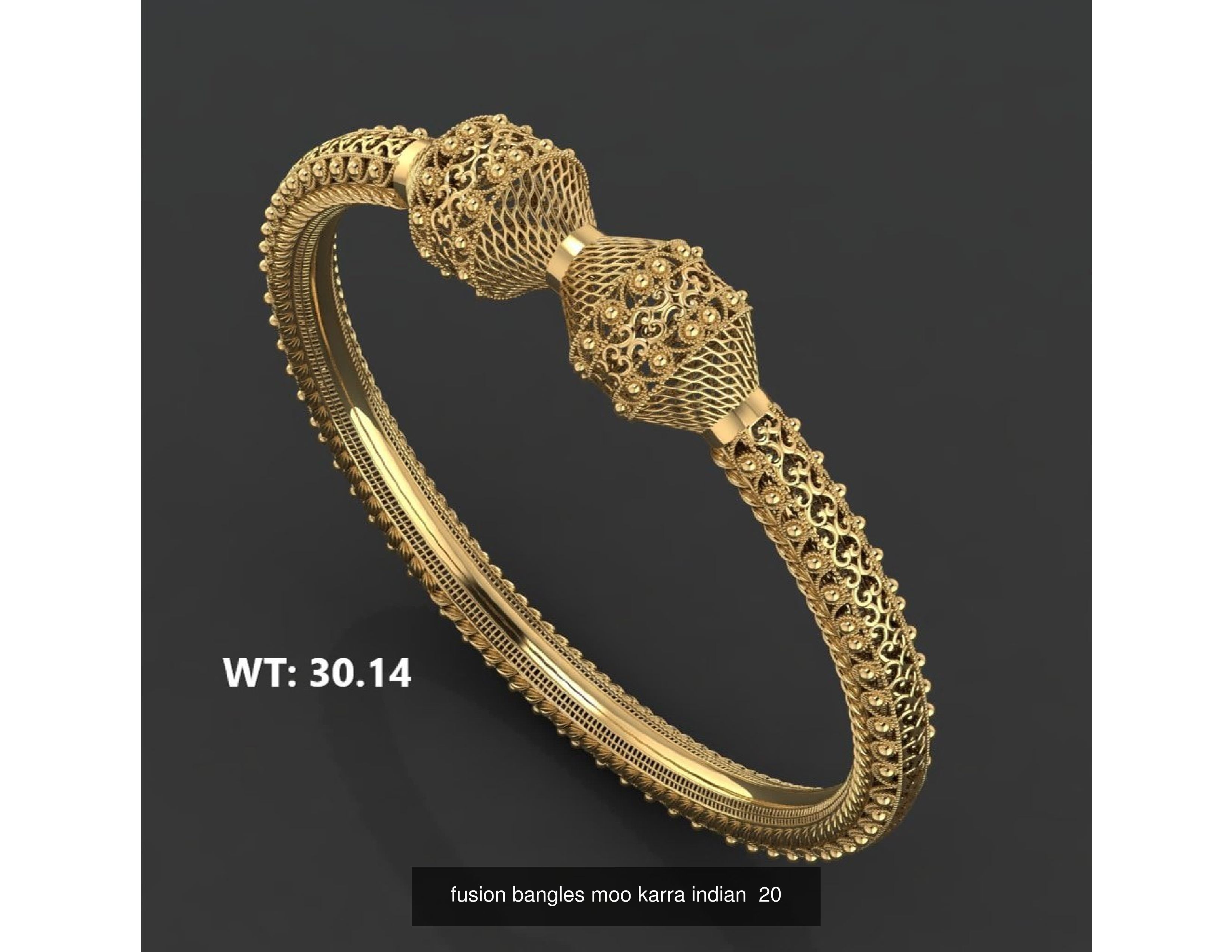 30 fusion bangles moo karra indian 3D Model Collection_20