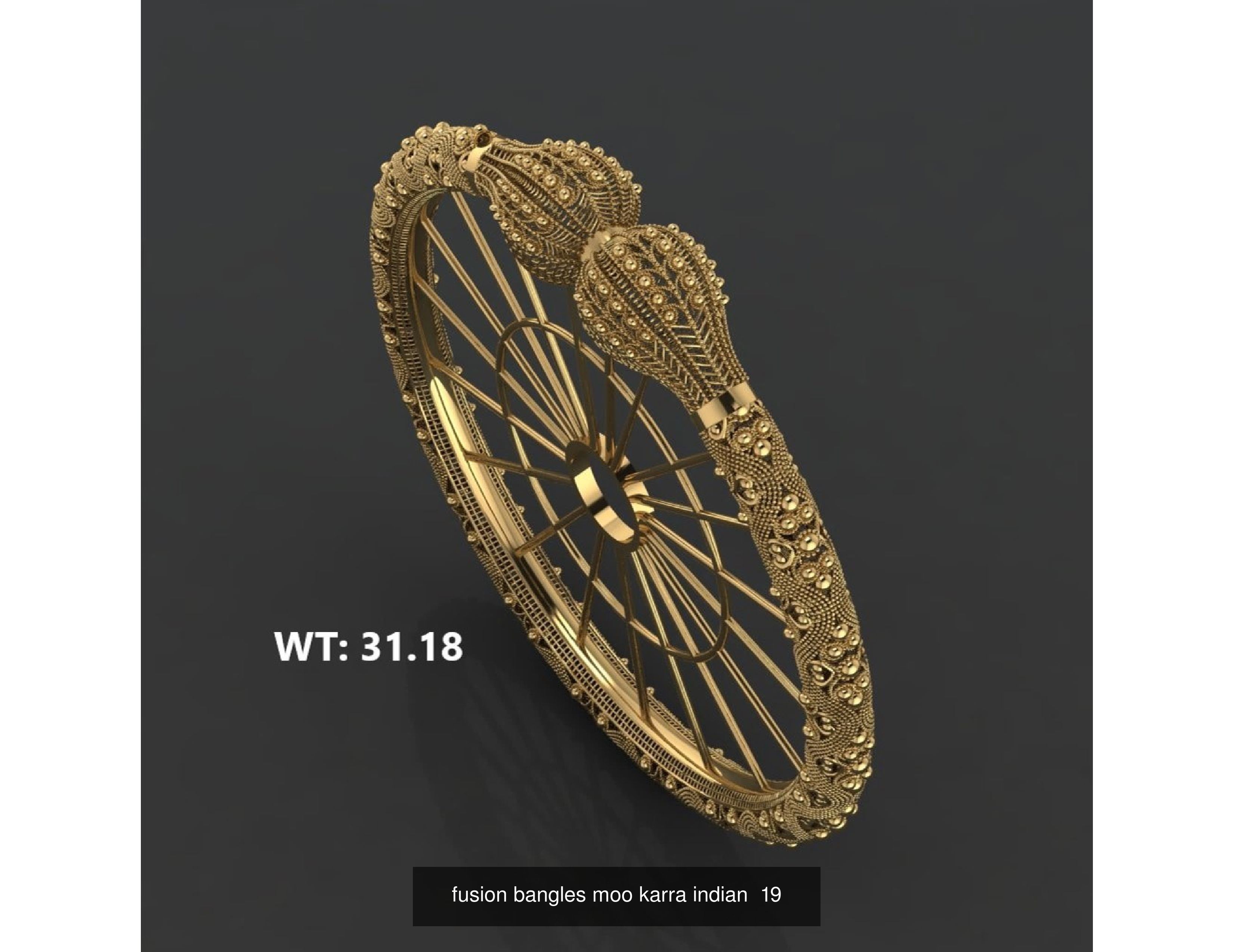 30 fusion bangles moo karra indian 3D Model Collection_22