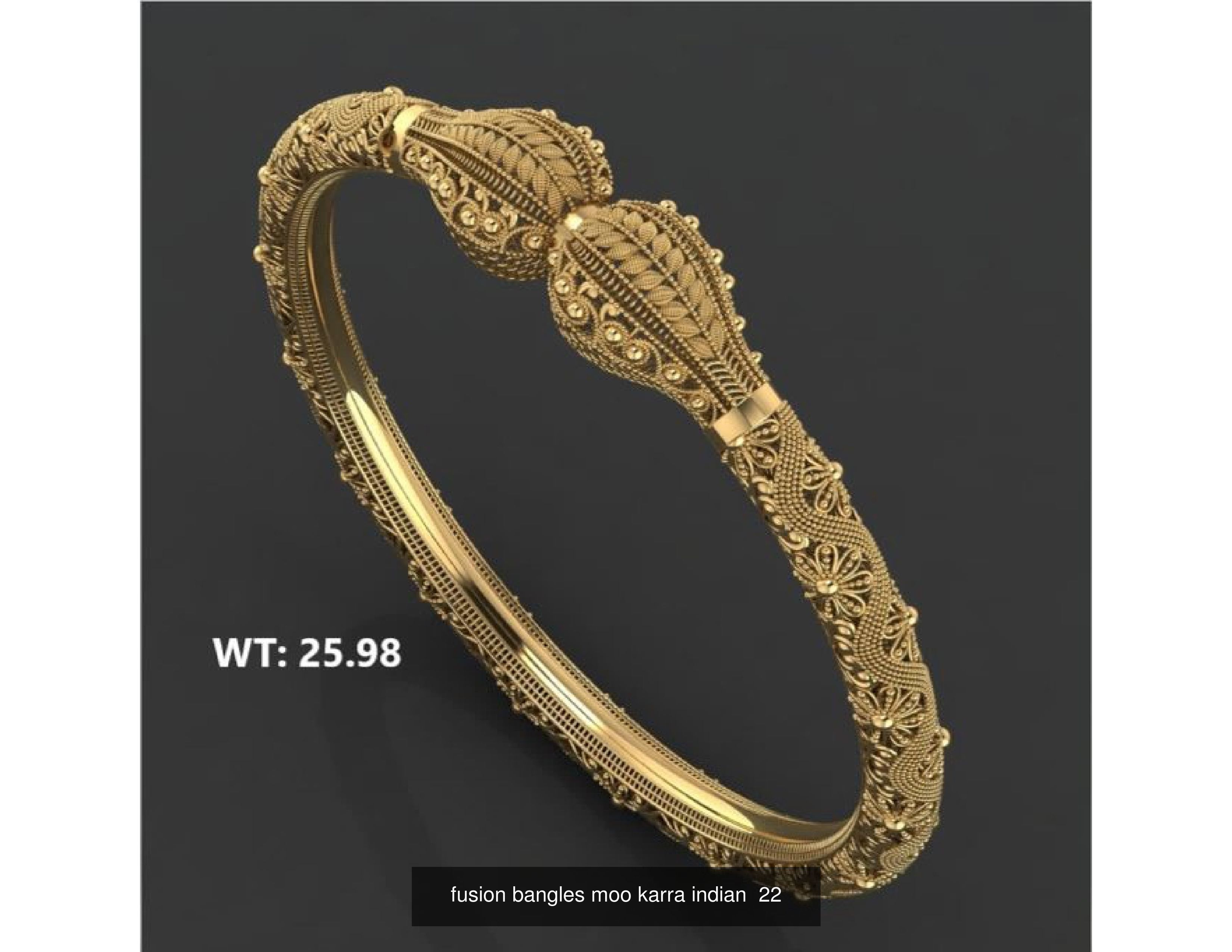30 fusion bangles moo karra indian 3D Model Collection_18