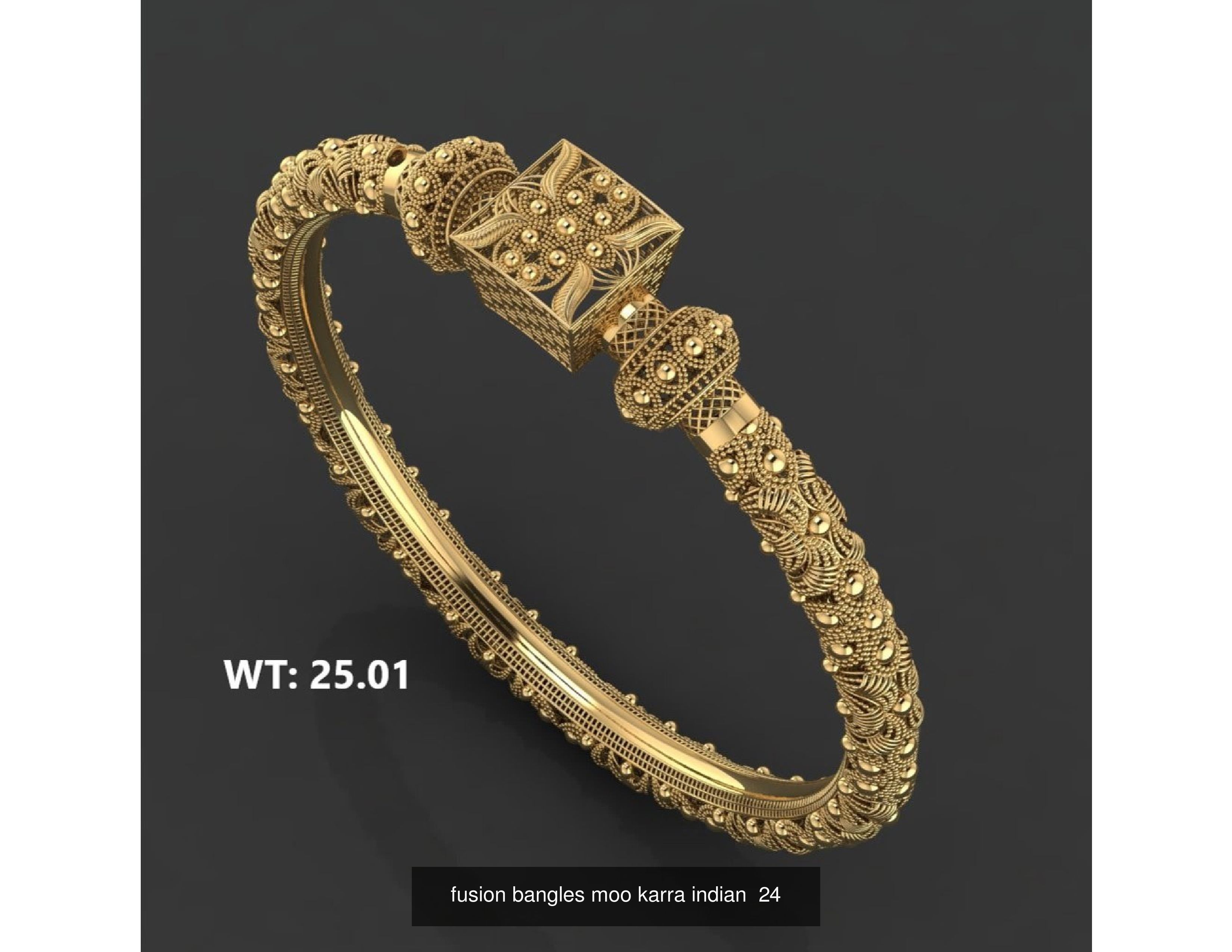 30 fusion bangles moo karra indian 3D Model Collection_16