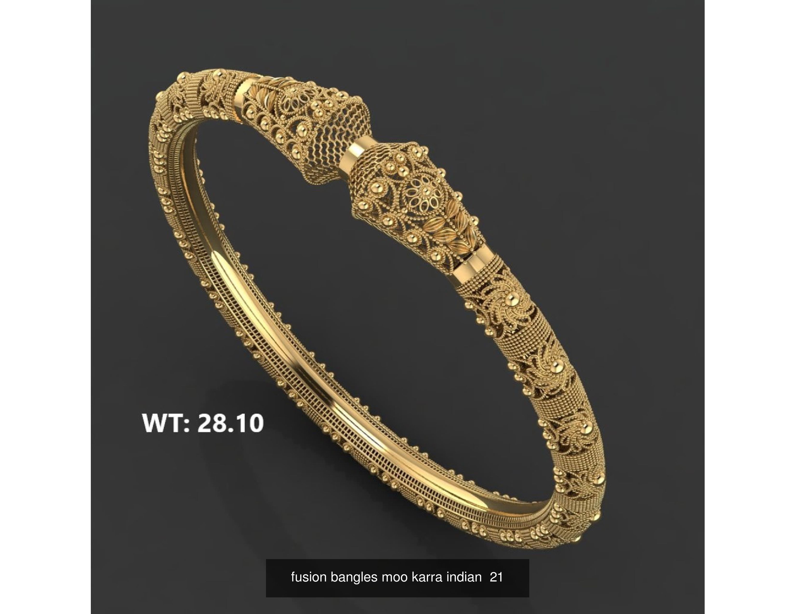 30 fusion bangles moo karra indian 3D Model Collection_19